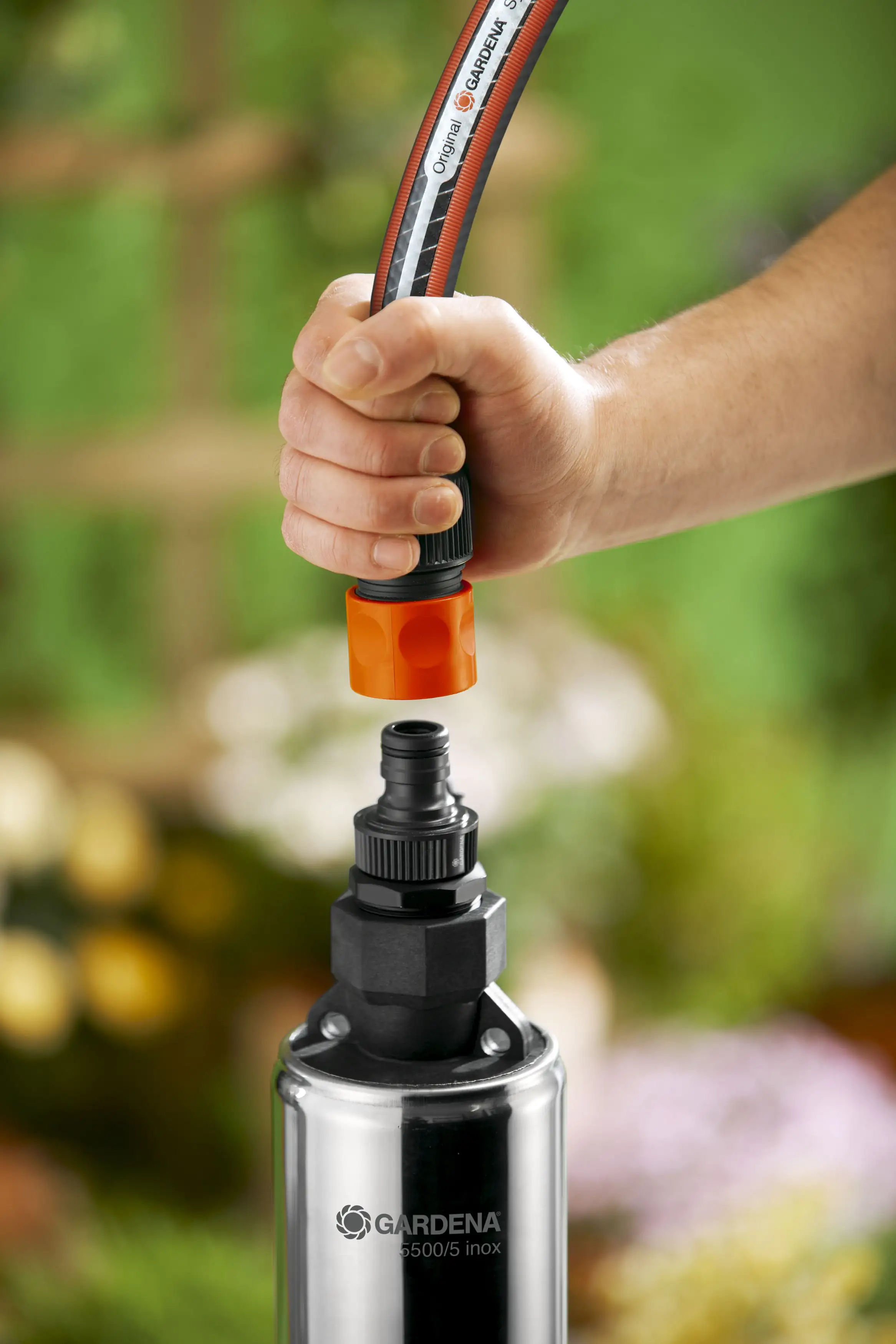 Gardena Tiefbrunnenpumpe 5500 l/h 5 m inox 850 Watt