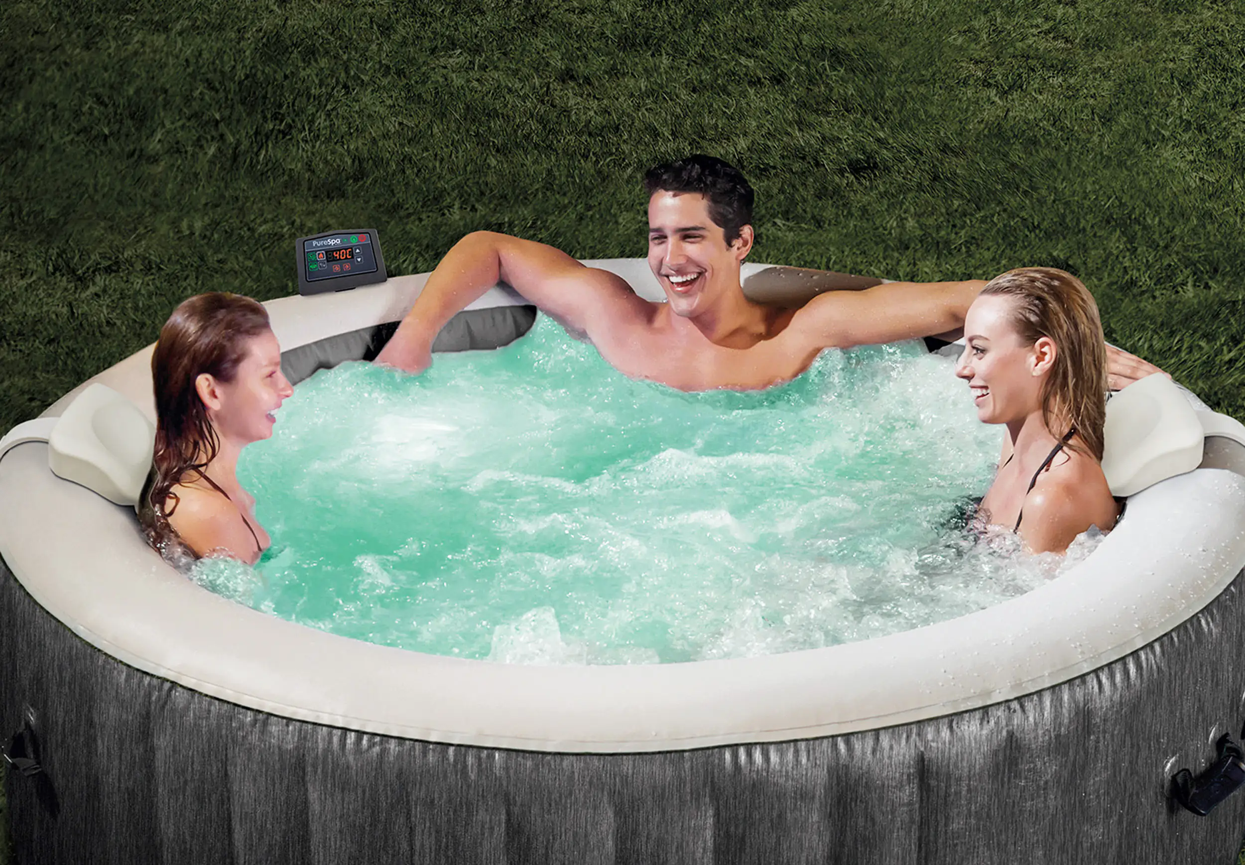 Intex Pure SPA Bubble Massage Greywood Deluxe Ø 196 x 71 cm