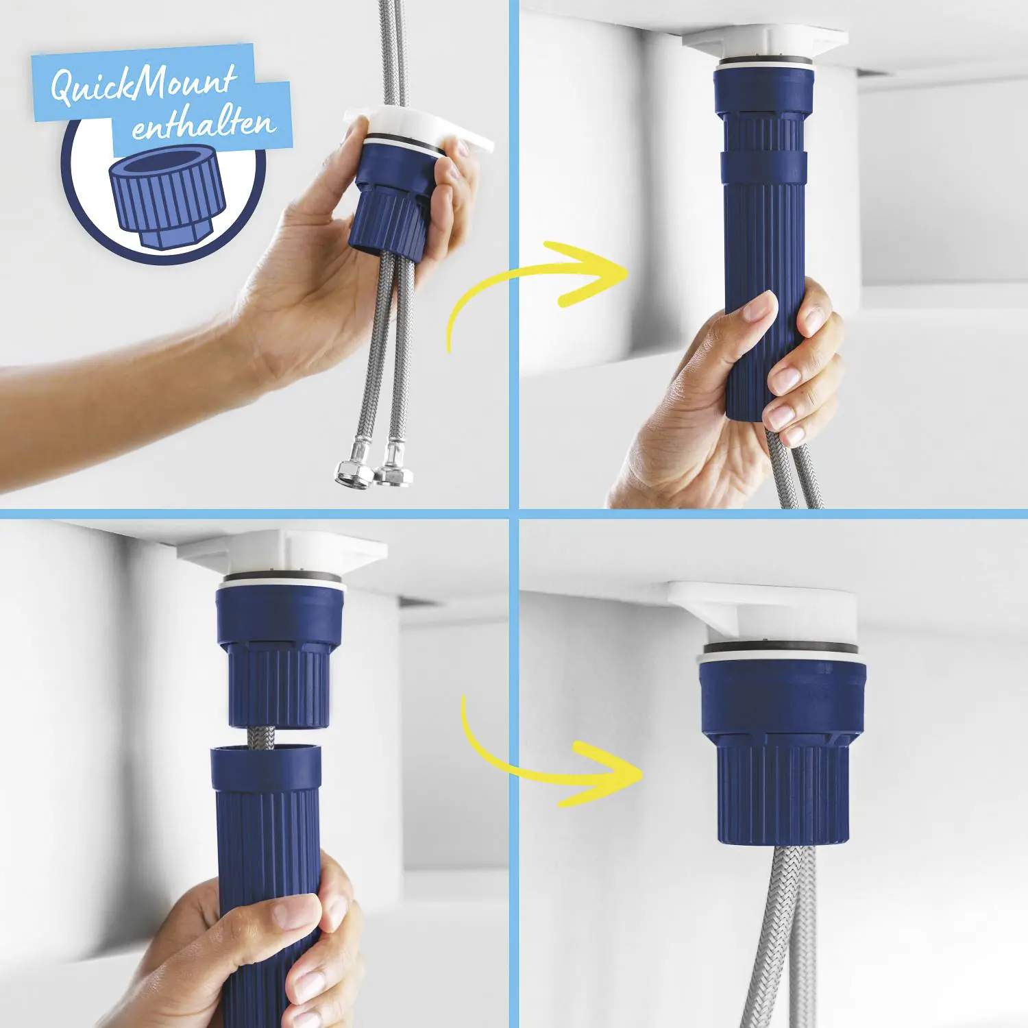 Grohe Quickfix Küchenarmatur START schwarz matt mit Handbrause