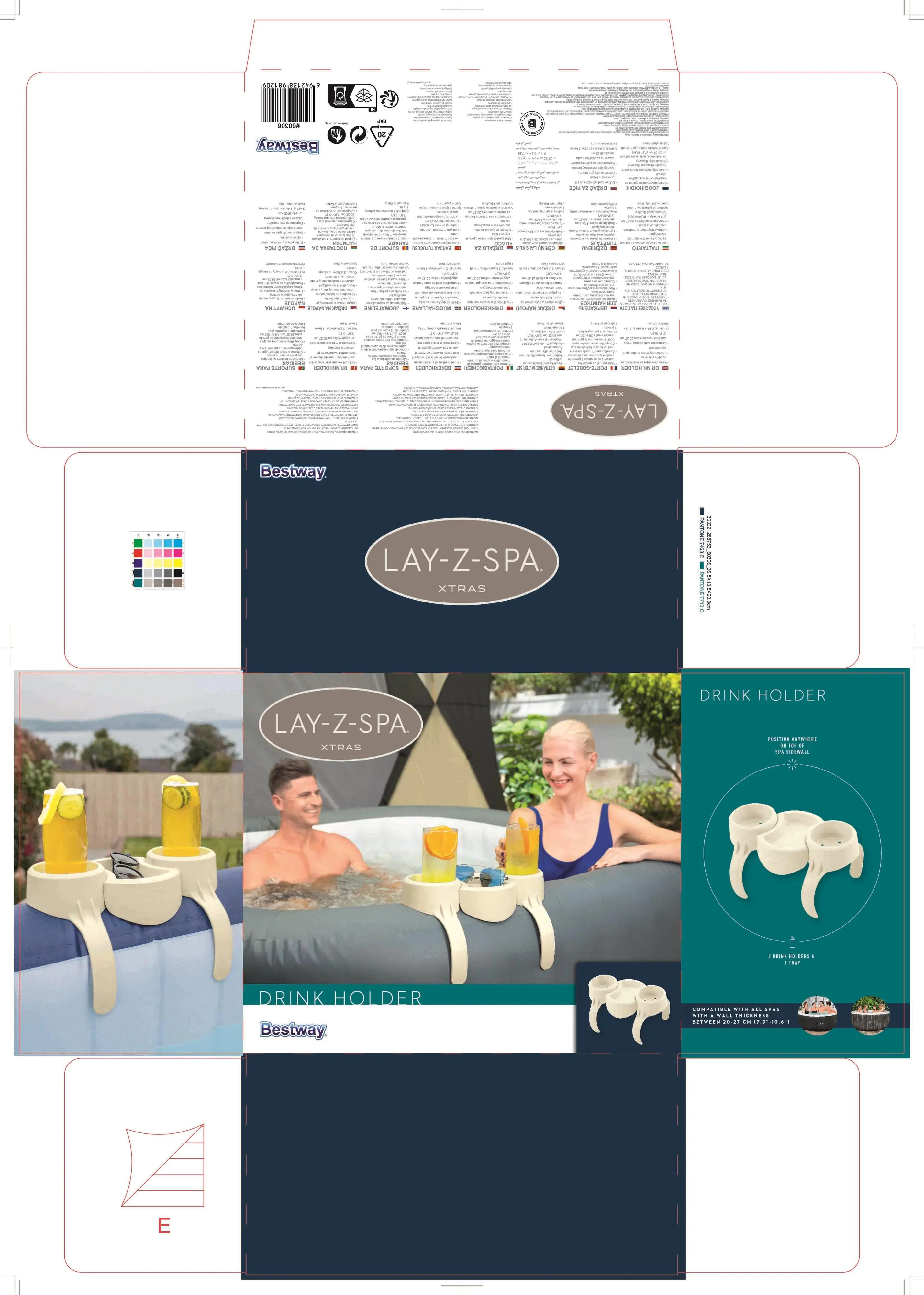 Bestway LAY-Z-SPA Getränkehalter Set 35 x 2,32 x 20,5 cm