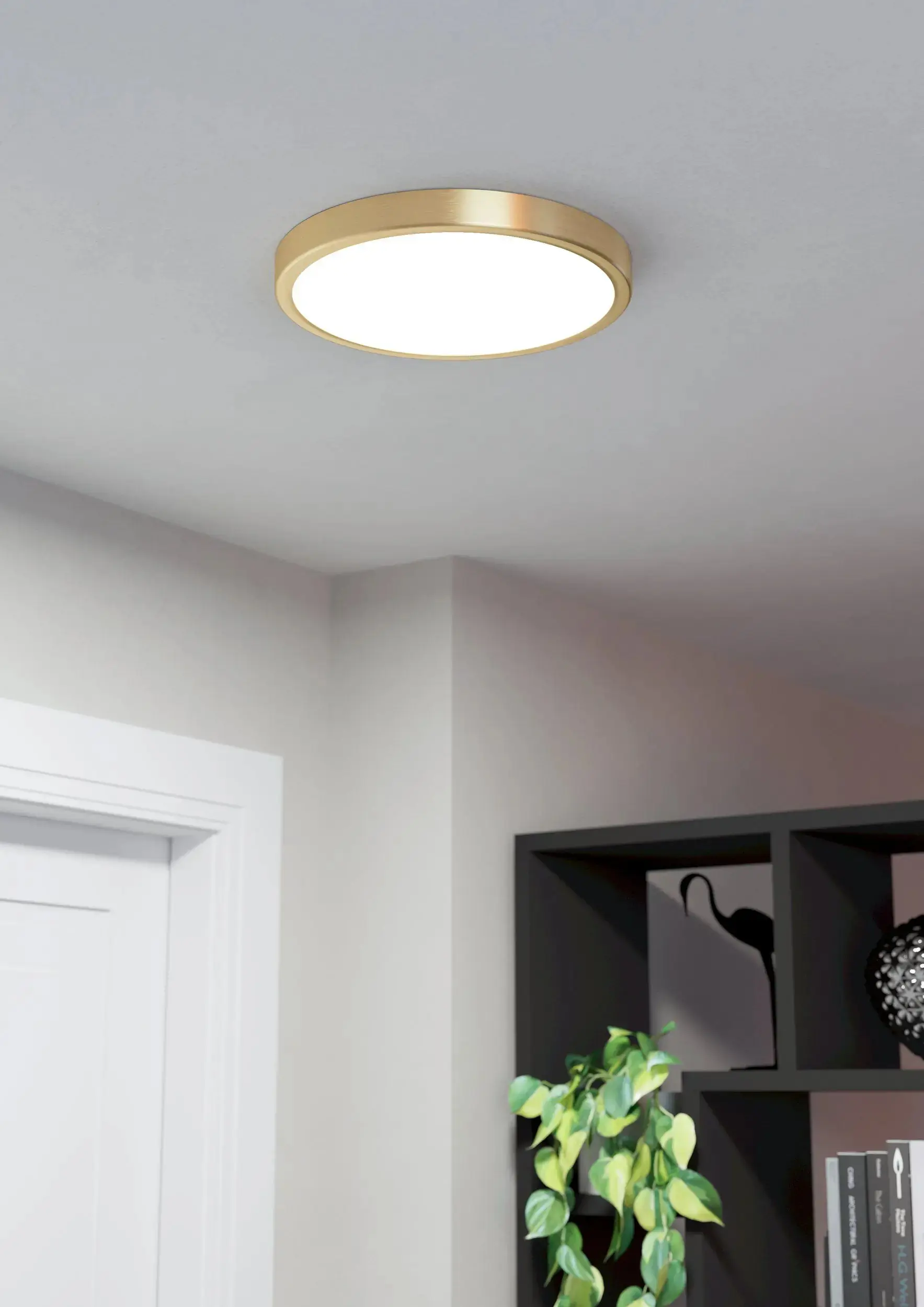 Eglo LED Deckenleuchte Fueva 5 messing Ø 28,5 cm warmweiß