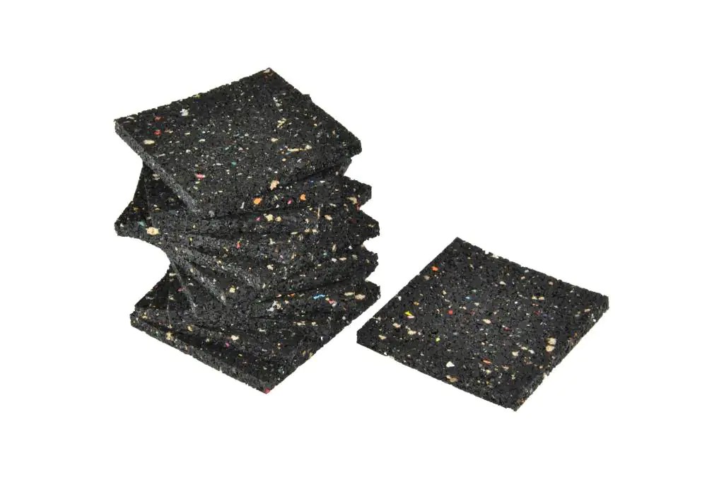 Kovalex Bautenschutzunterlage 90 x 90 x 8 mm schwarz 12 Stück