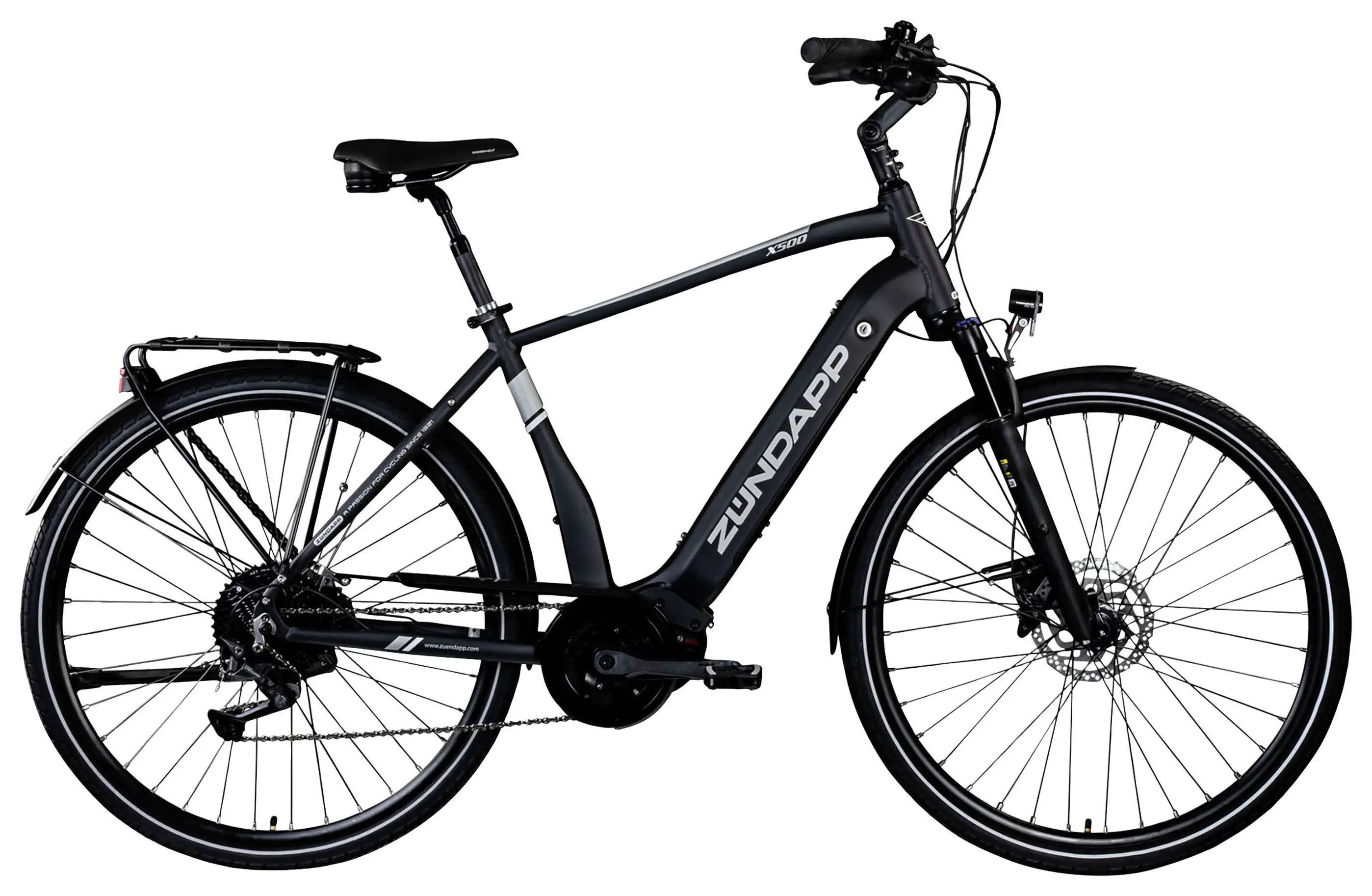 Zündapp E-Bike X500 Trekking 28 Zoll 10-Gang 500 Wh schwarz 