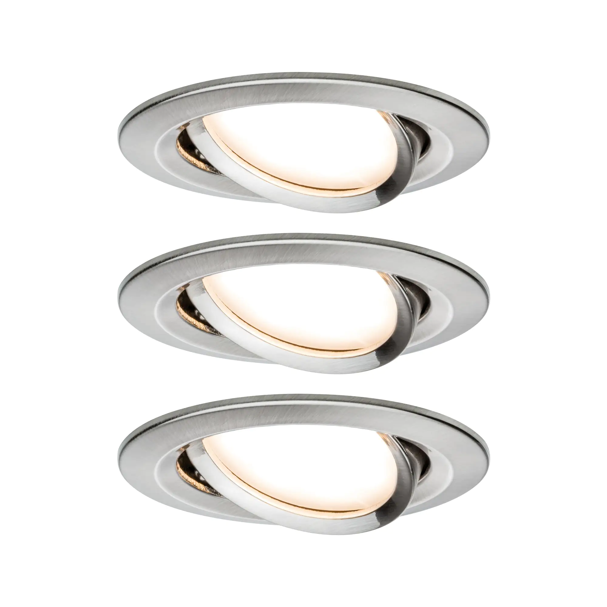 Paulmann LED Einbauleuchte Nova Coin 3er Set Ø 8,4 cm schwenkbar dimmbar