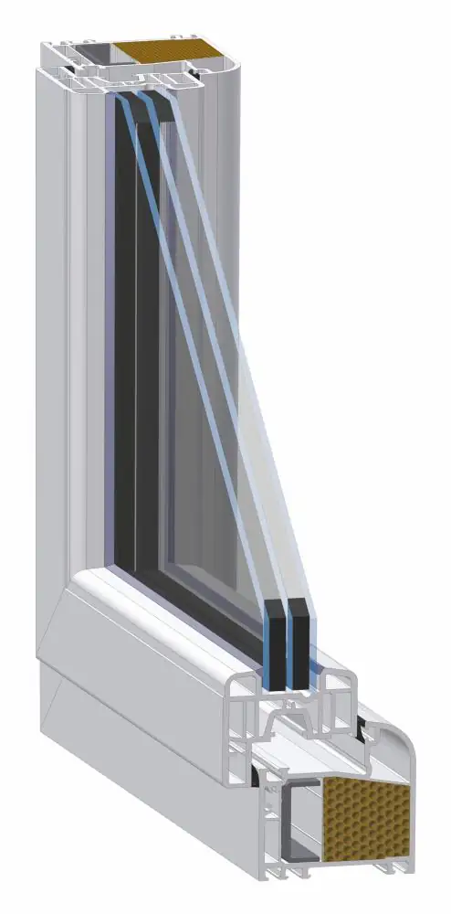 Meeth Fenster 95 x 145 cm DIN rechts 1 flügelig Dreh-Kipp weiß