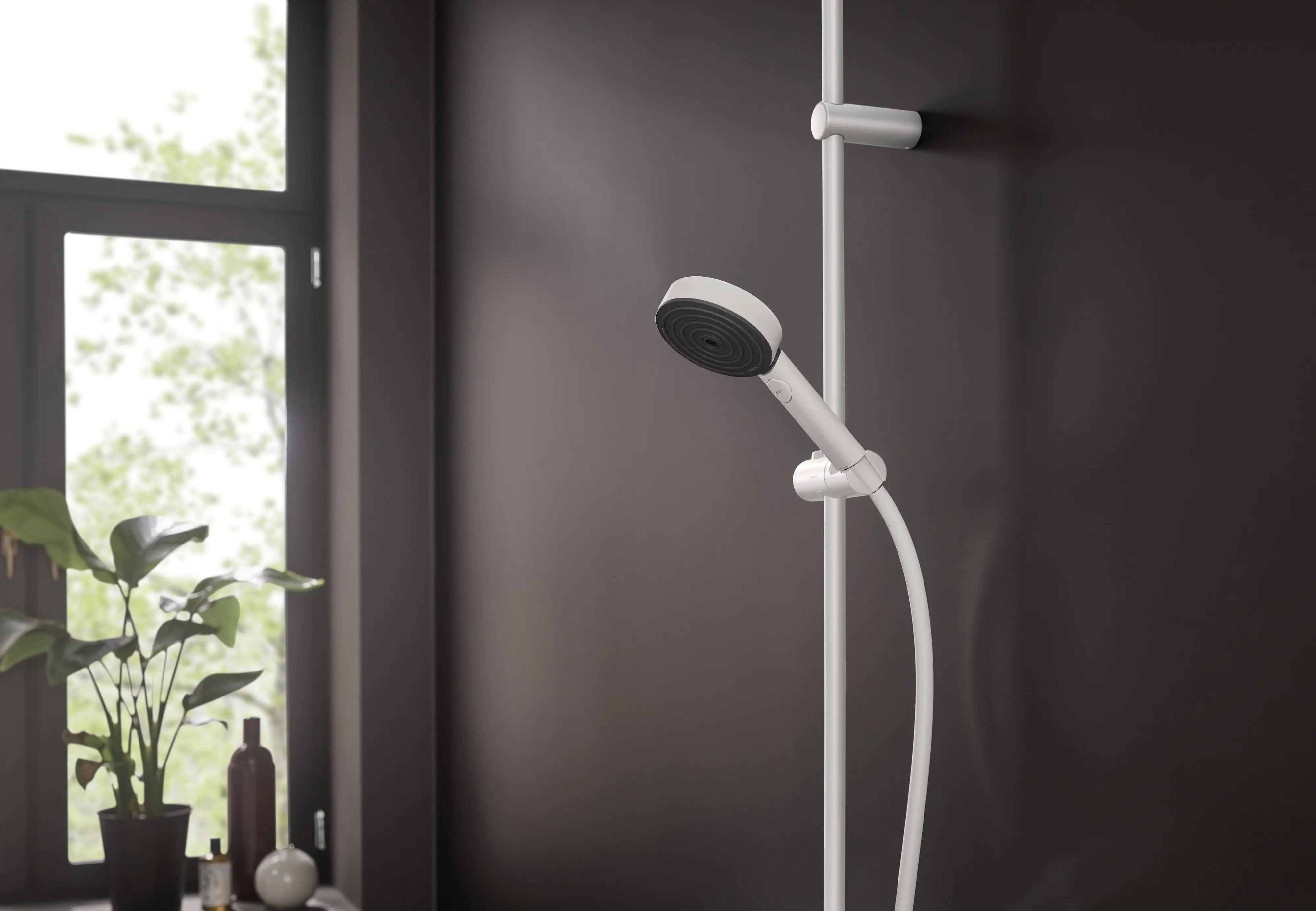 Hansgrohe Handbrause 3 Strahlarten Pulsify Select S EcoSmart mattweiß