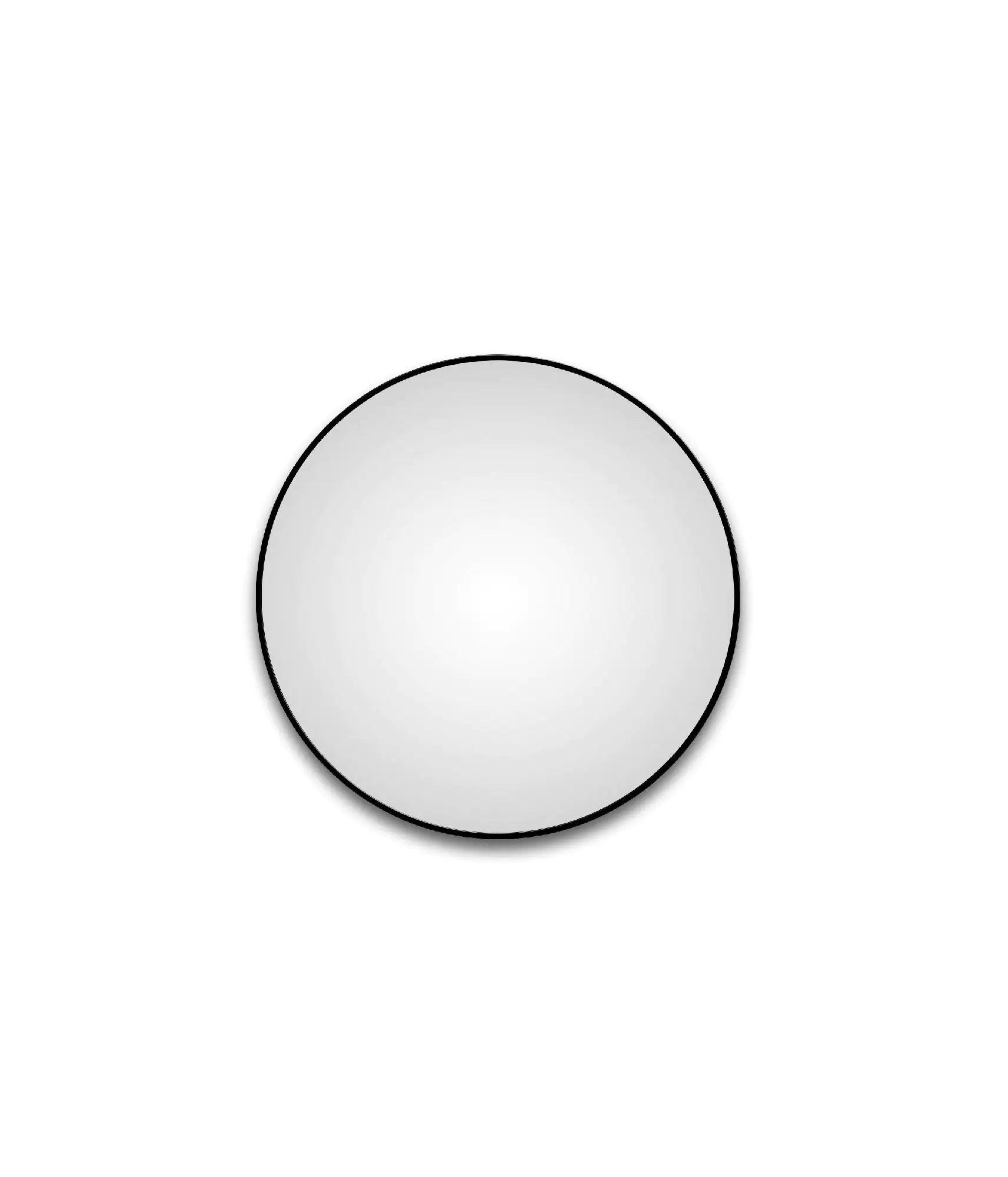 DSK LED Lichtspiegel Silver Globo Ø100 cm, schwarz