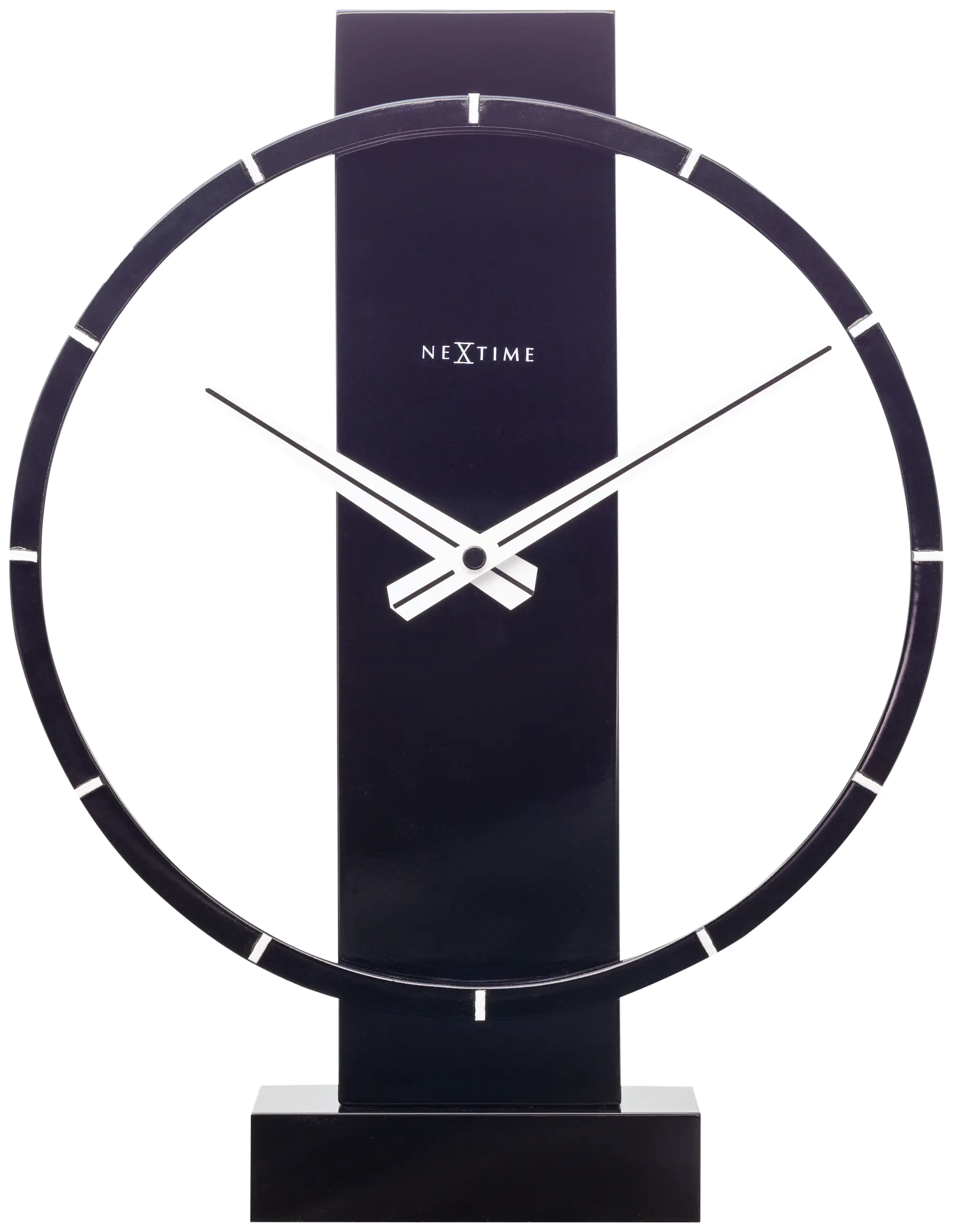 Nextime Tisch- Wanduhr Carl Small 34 x 27 cm schwarz