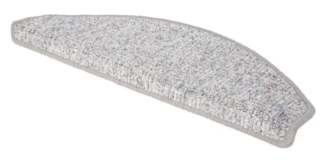 Stufenmatte Leo hellgrau, 28 x 65 cm