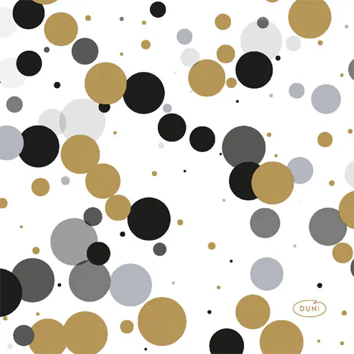 Duni Serviette gefalzt Festive Bubbles 24 x 24 cm - 20er Pack