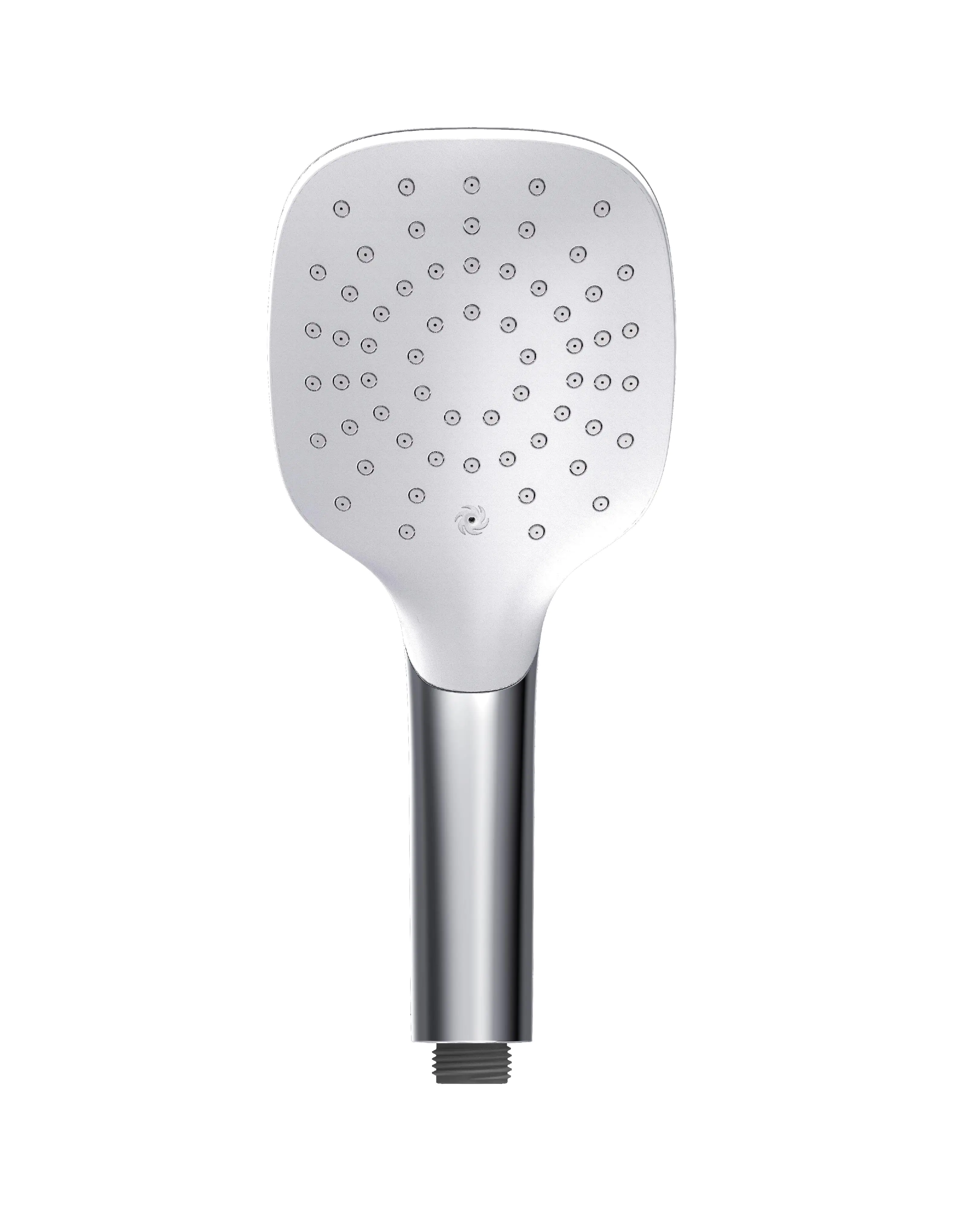 Primaster Handbrause Water Pic quadratisch chrom-weiß mit Wasserspareinsatz