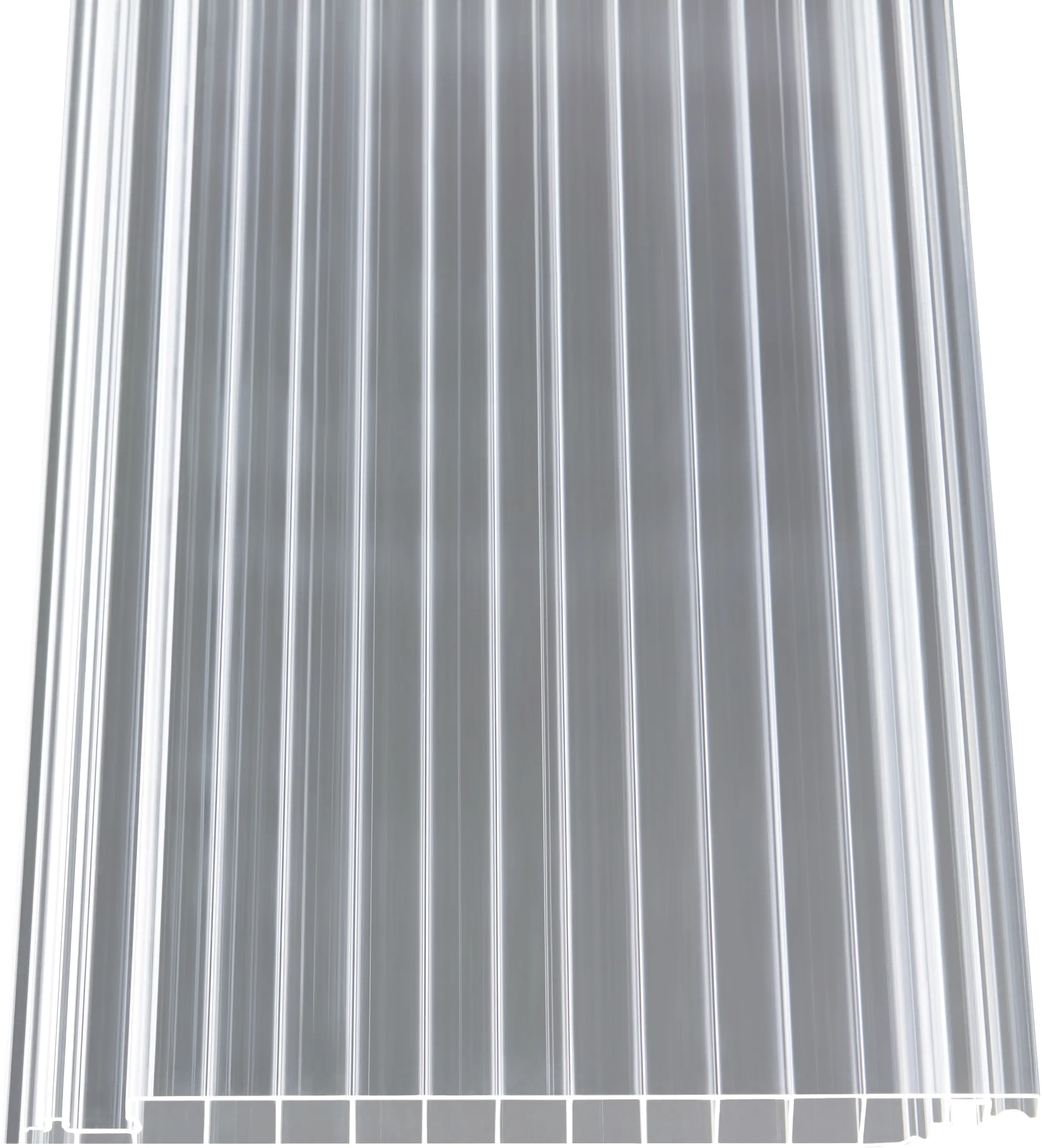 Gutta Polycarbonat-Hohlkammerpaneel Easy Click Plus 200 x 20 cm 16 mm klar