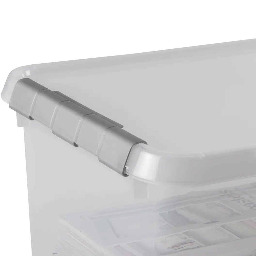 Sunware Aufbewahrungsbox Comfort-Line mit Deckel 40 x 30 cm 15 L transparent 3er Set