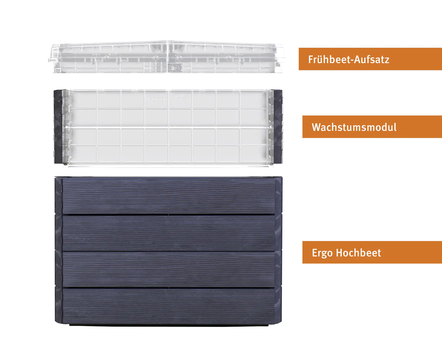 Garantia Hochbeet Ergo Quadro TurboPlus M 85 80 x 60 x 85 cm wood