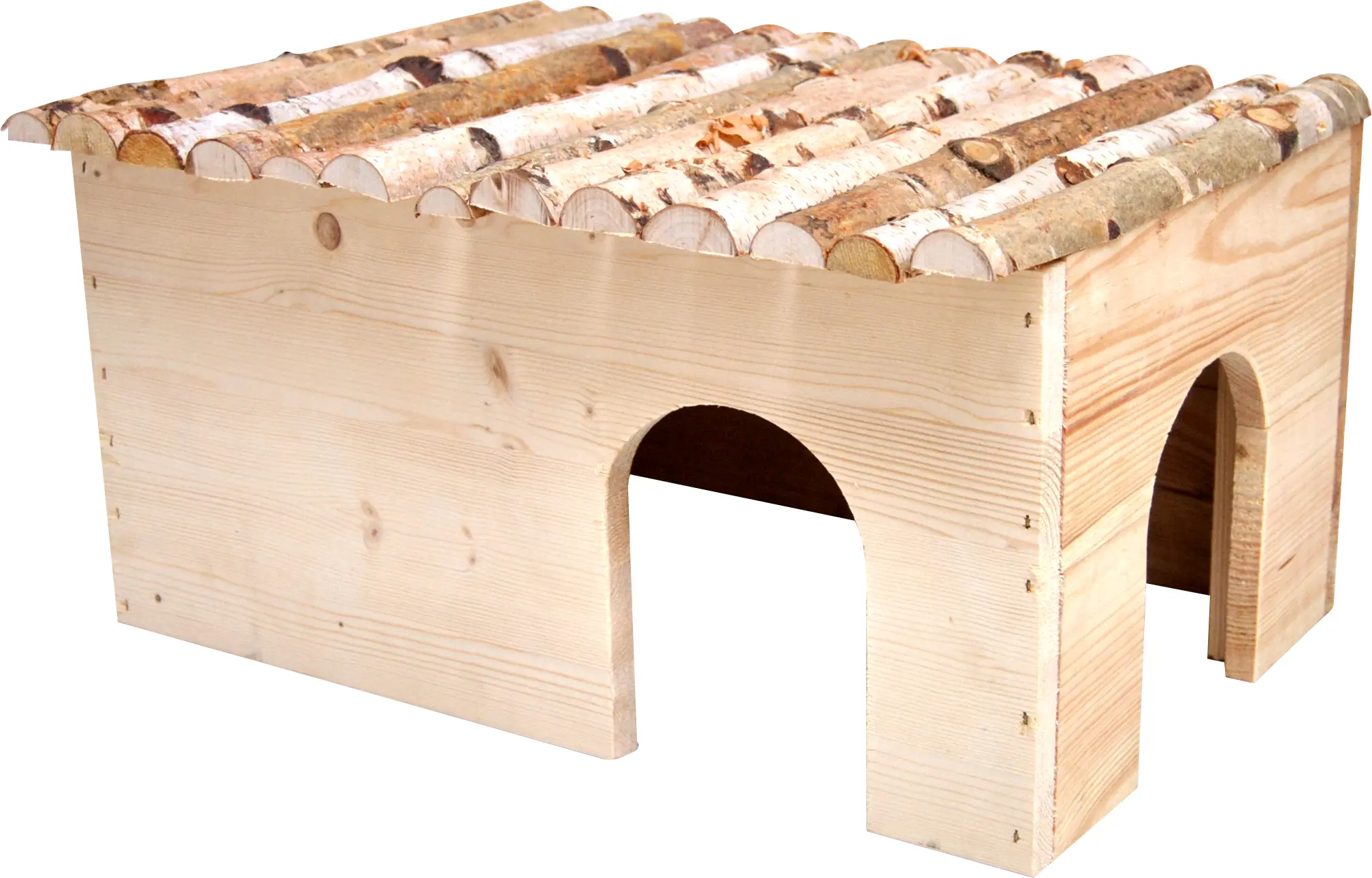 Ollesch Nagerhaus Hagar L 40x23x20 cm, mit Birkendach