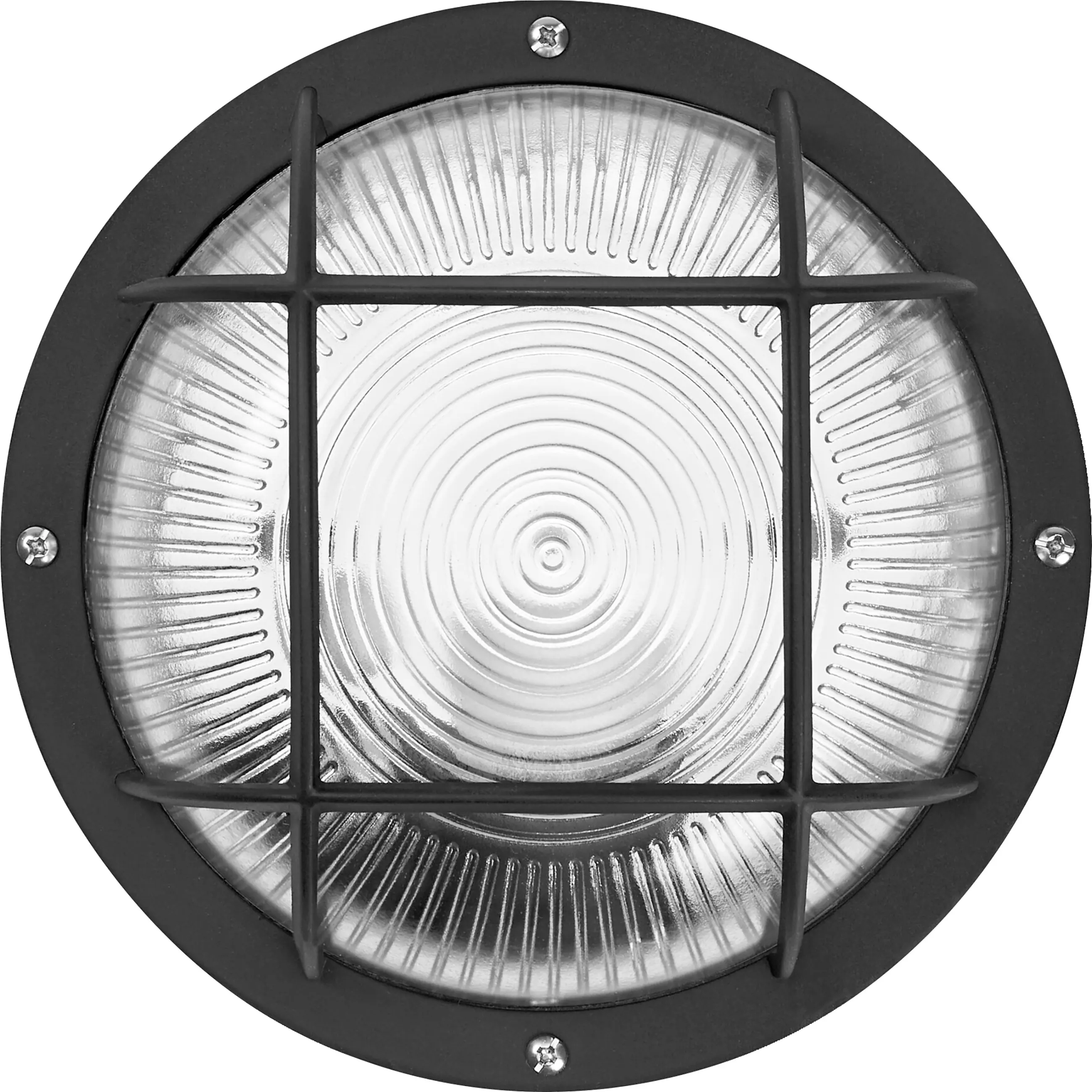 Osram LED Wandleuchte Bulkhead Essential Round E27 schwarz