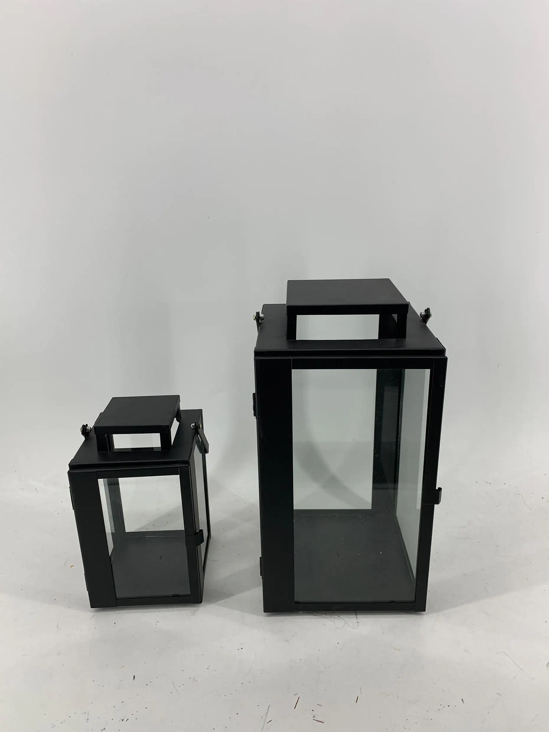 TrendLine Laterne Metall 22,5 x 13,5 cm schwarz
