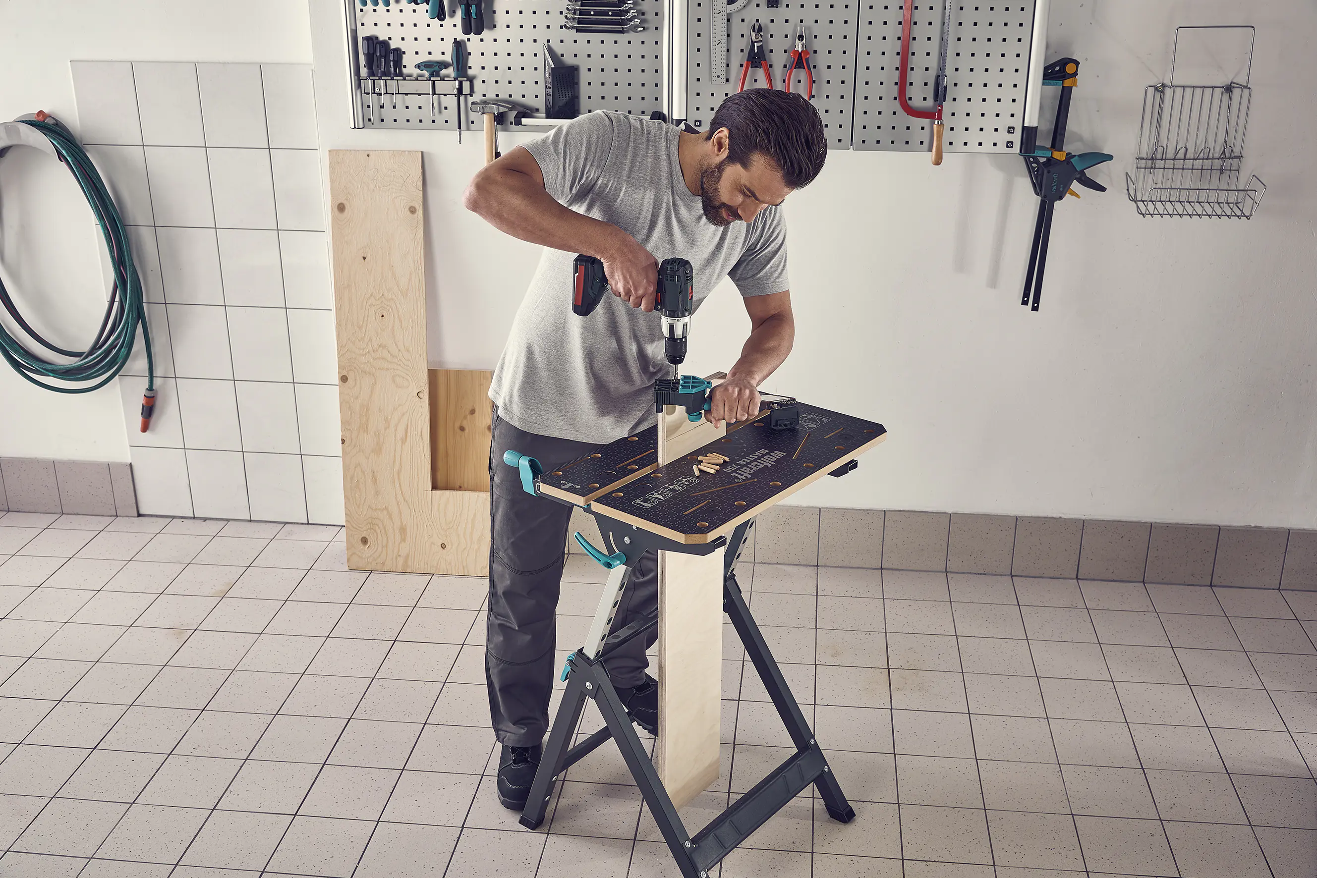 Wolfcraft Maschinen- und Spanntisch Master 750 Ergo höhenverstellbar