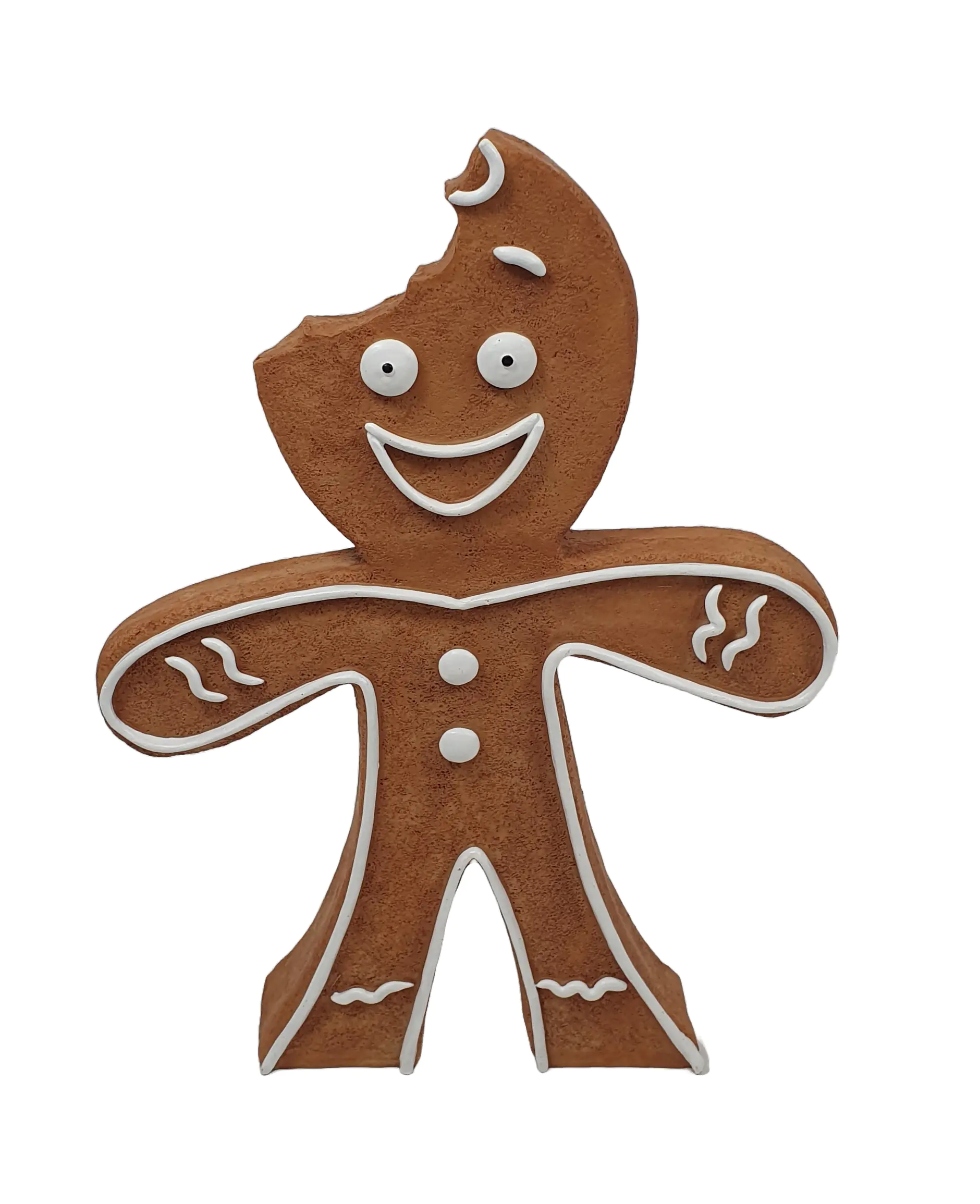 Figur Pfefferkuchenmann 24 x 15 x 3,5 cm braun