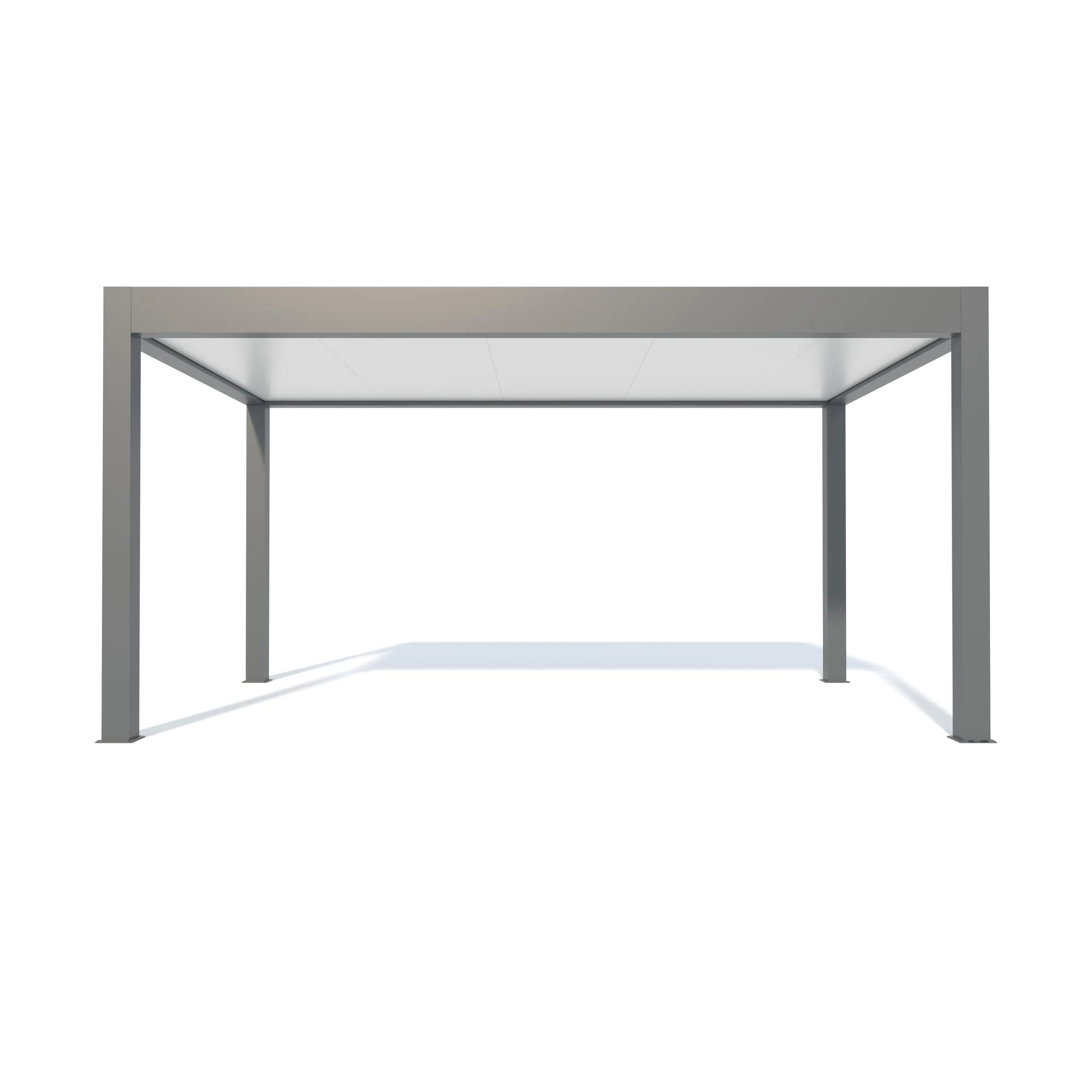 Carport Grandlux 400 x 500 cm grau weiß