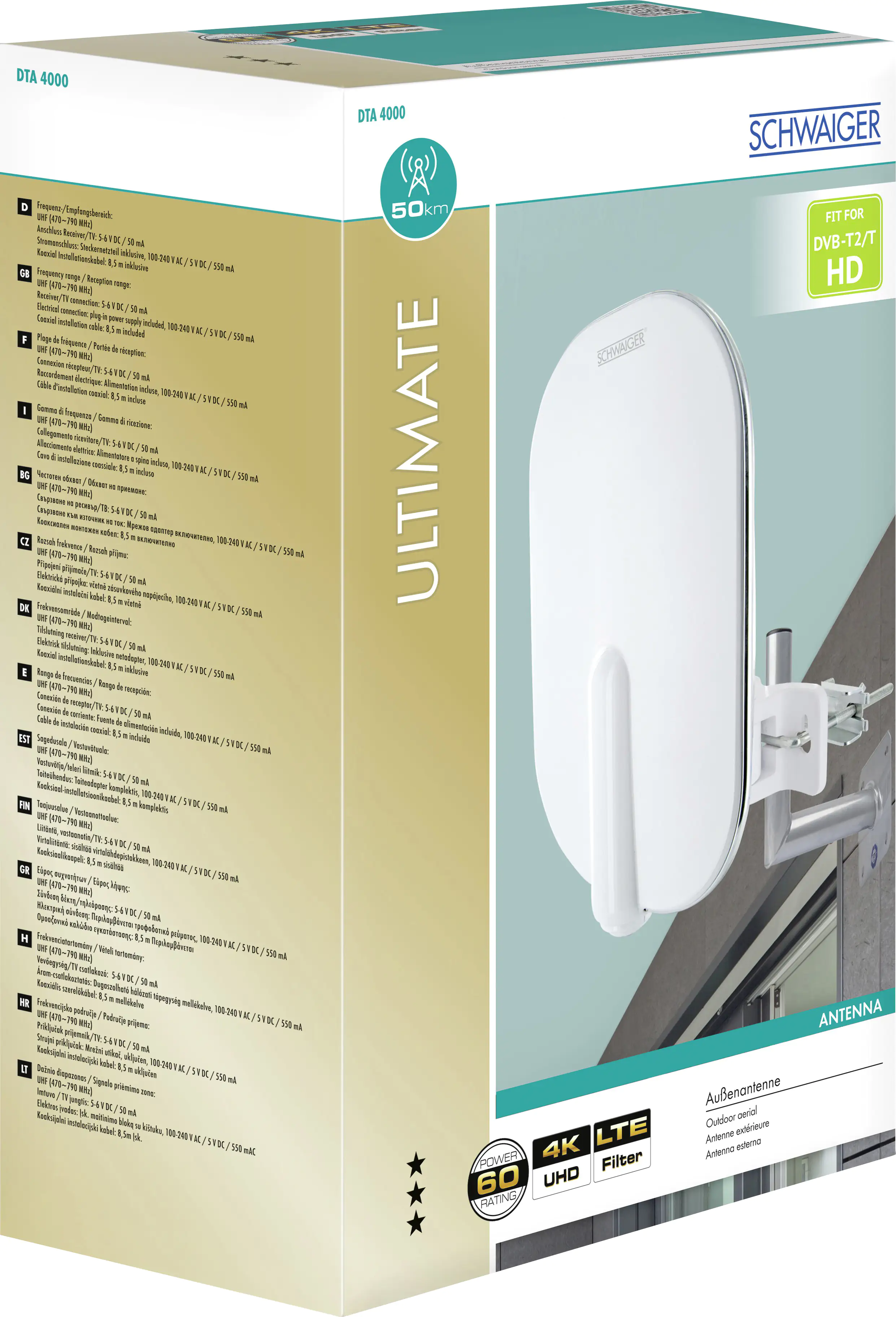 Schwaiger DVB-T2 Außenantenne Terrestrial