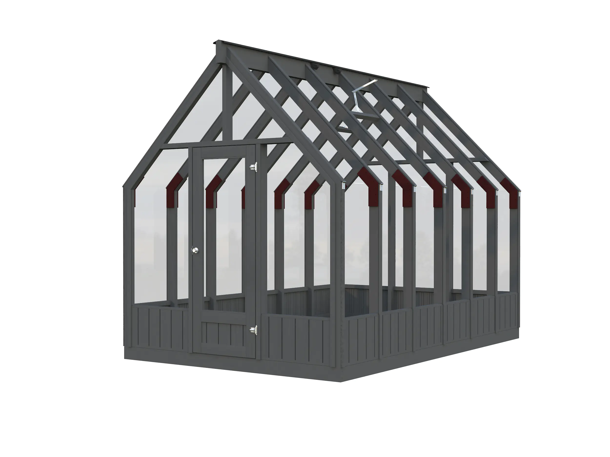 Palmako Gewächshaus Emilia 240 x 363 cm 8,2 m² 4 mm Glas 