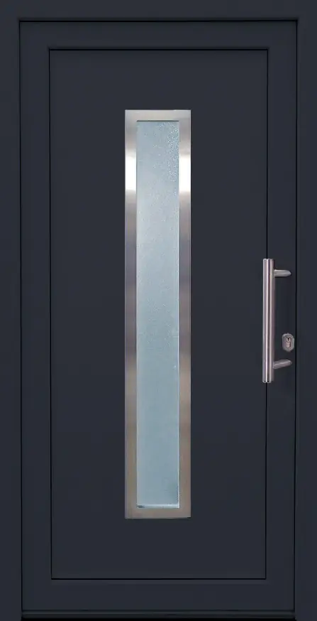 Panto Haustür Modell K016 DIN rechts weiß/anthrazit 110 x 210 cm