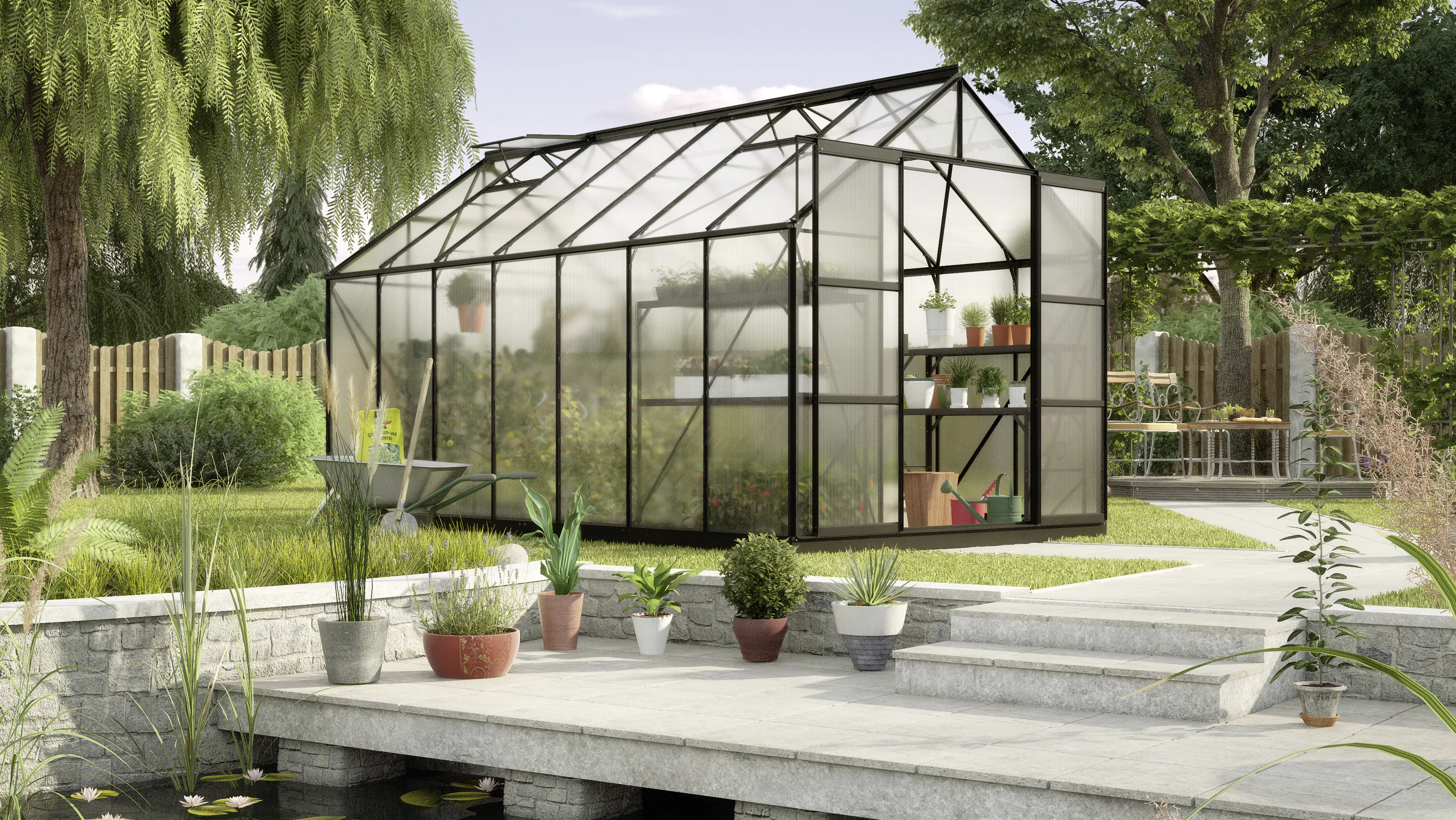 Vitavia Gewächshaus Uranus 11500 HPK 4 mm 254 x 441 cm