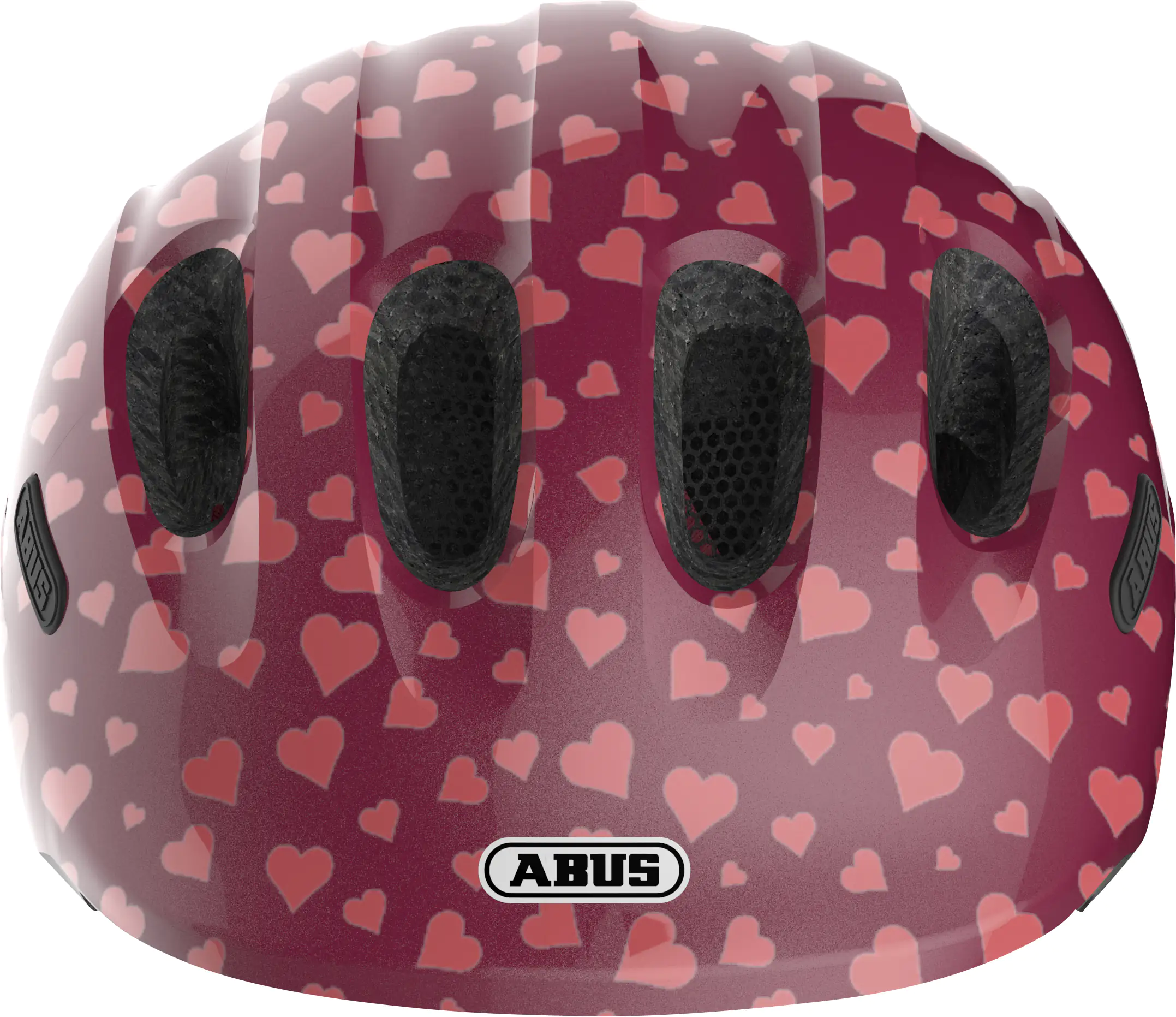 Abus Fahrradhelm Kinder Kids Pro M cherry heart