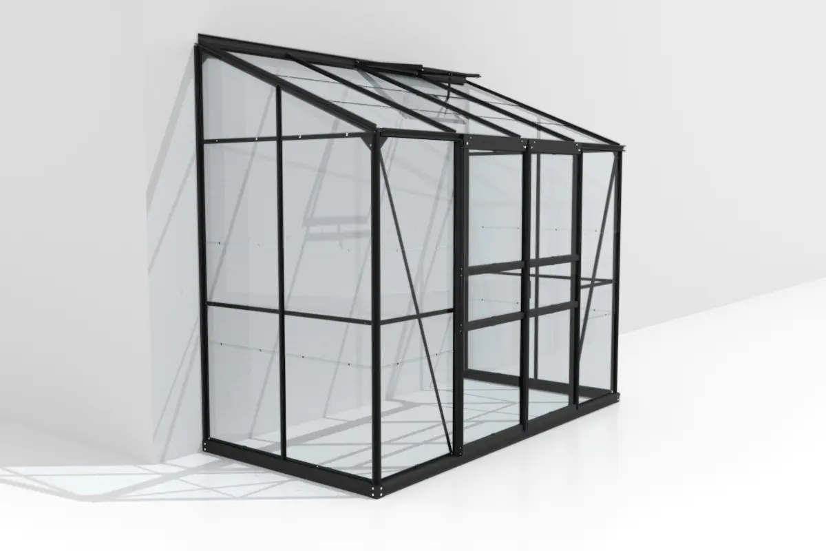 Vitavia Anlehngewächshaus Styx 3300 128 x 254 cm 3 mm ESG