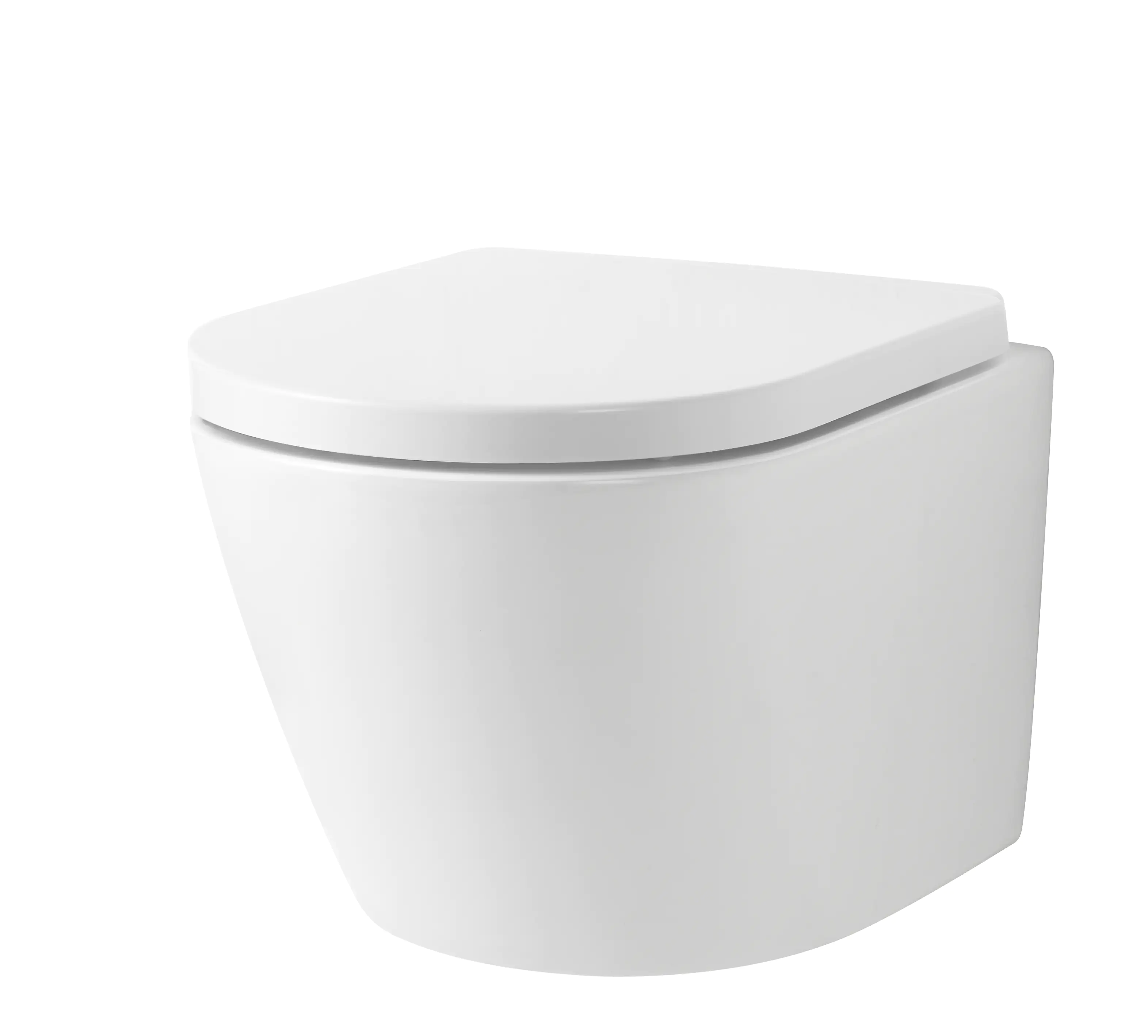 Primaster Wand WC spülrandlos Kea Tiefspüler weiß inkl. WC Sitz