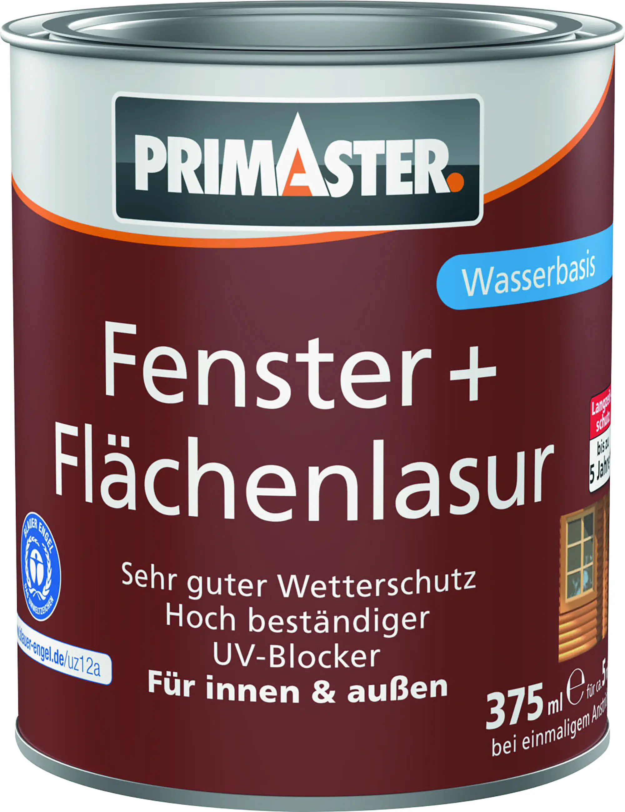 Primaster Fenster + Flächenlasur 375 ml weiß