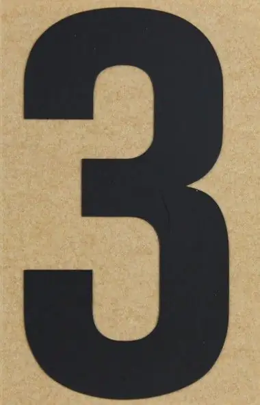 Conacord Klebezahl "3" 55 x 50 mm