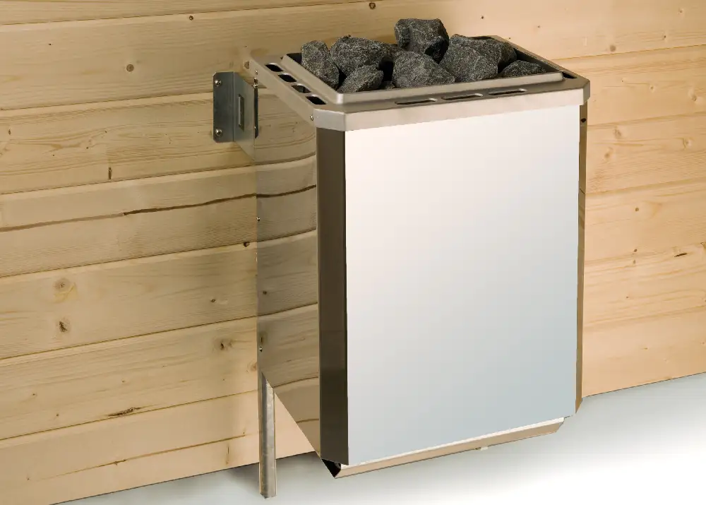 Weka Massivholzsauna Turku 1 mit Glastür mit Sparset 2