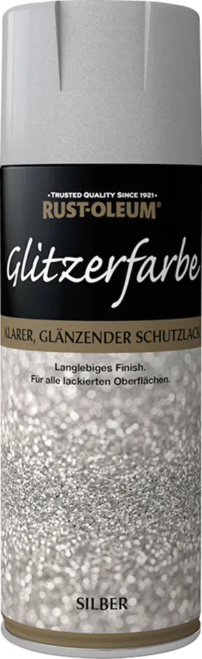 Rust-Oleum Glitzerfarbe Sprühlack 400 ml silber