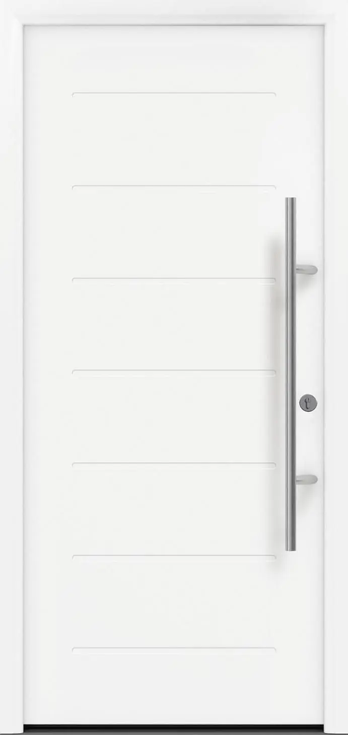 EcoStar Haustür ISOPRO Secur IPS 015 RC2 verkehrsweiß 110 x 210 cm