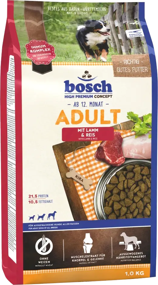 Bosch Hundetrockenfutter Adult 1 kg Lamm & Reis