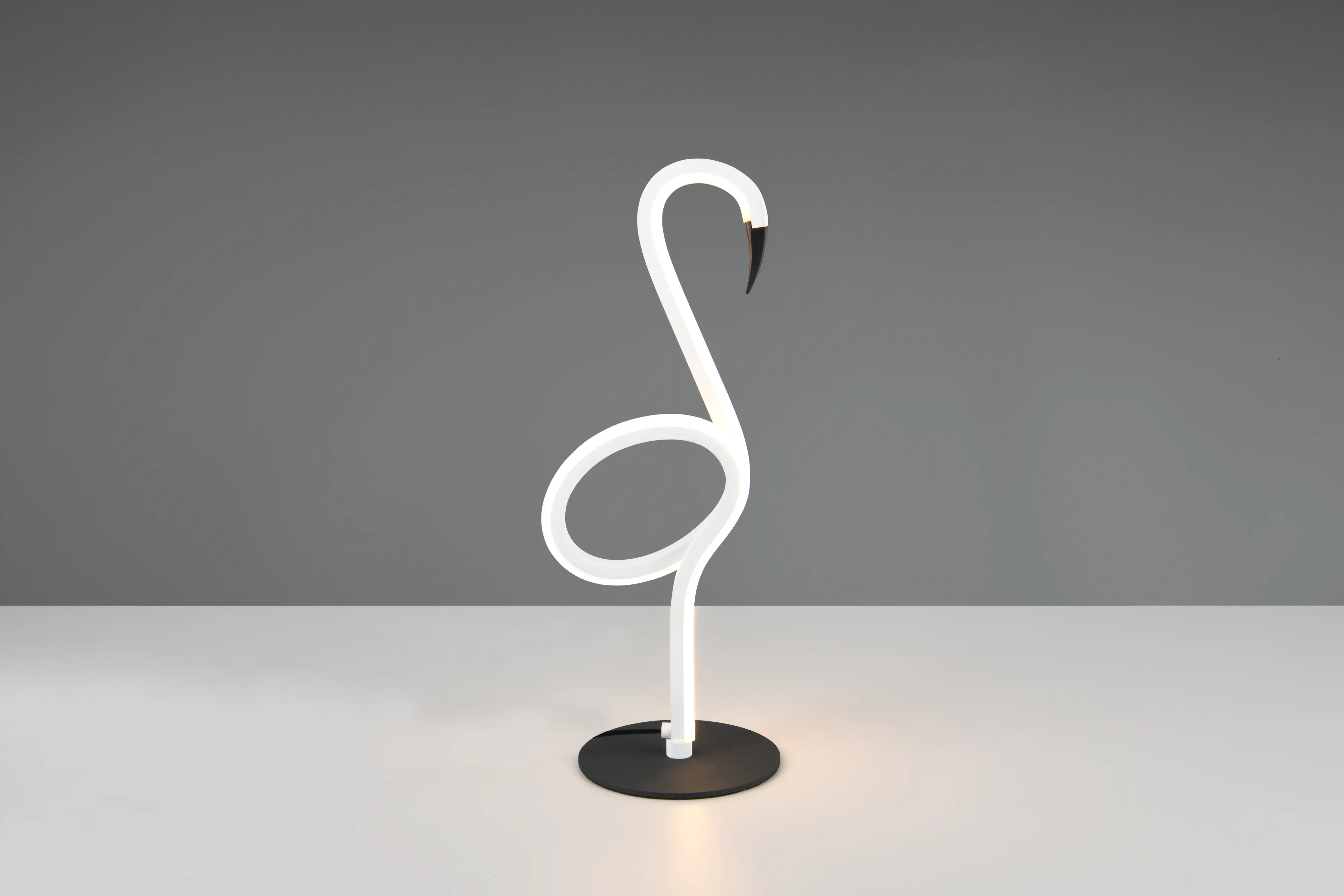 Trio LED-Tischleuchte Ingo Flamingo 14,5 x 35 cm warmweiß weiß/schwarz