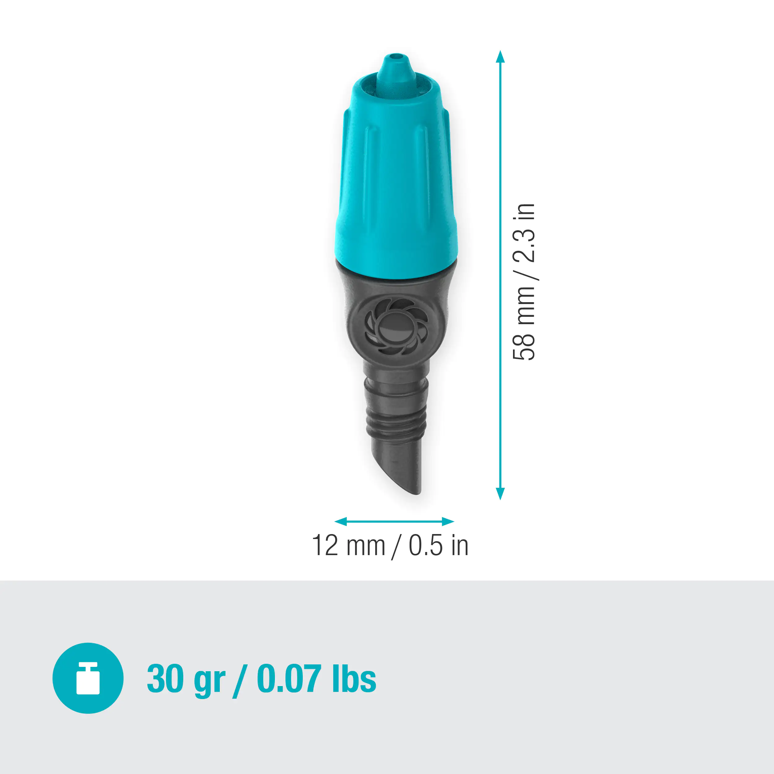 Gardena Endtropfer, 0-15 l/h regulierbar