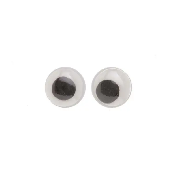 Glorex Wackelaugen rund 12mm, 10 Stück