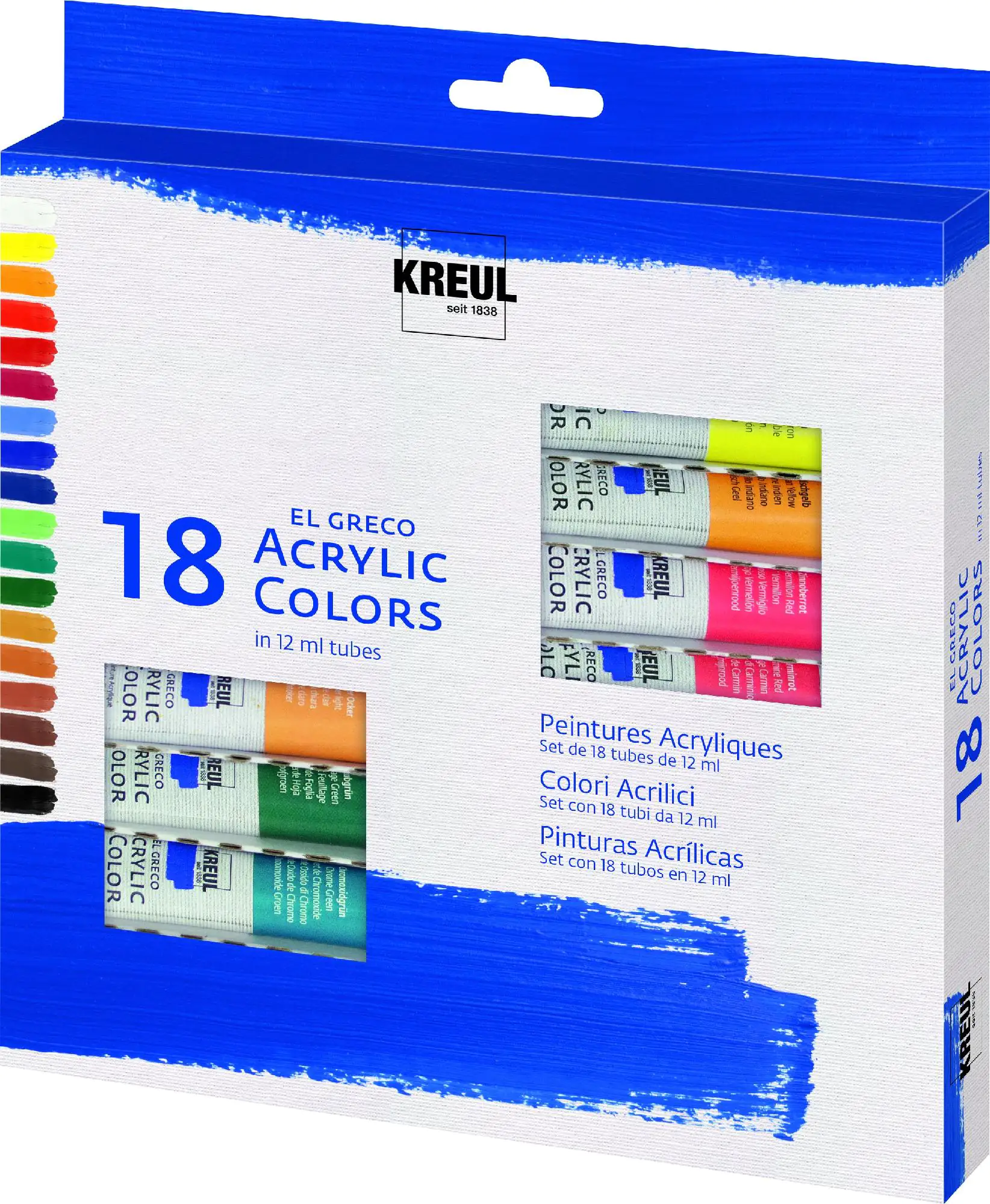 Kreul el Greco Acrylic Tuben Set 18 x 12 ml 