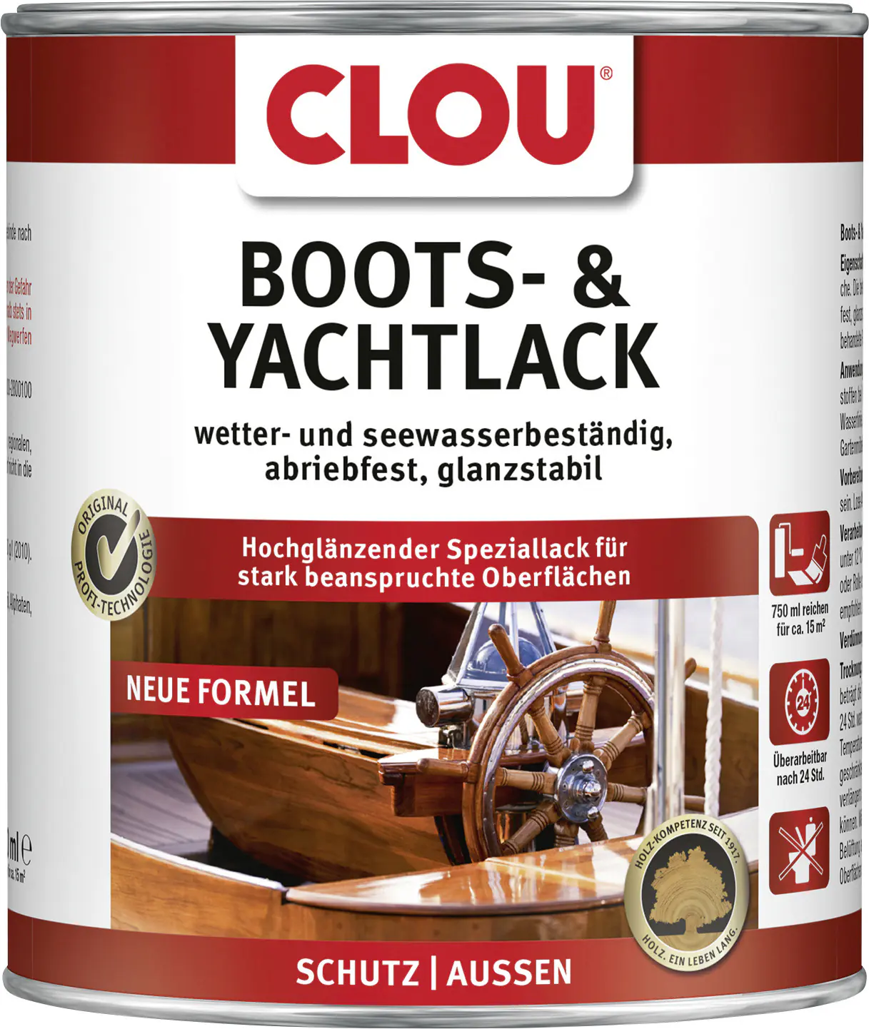 Clou Boots- & Yachtlack 750 ml transparent glänzend