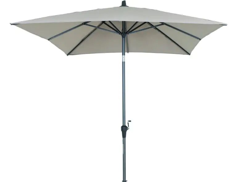 Siena Garden Mittelstockschirm Avio taupe 300 x 200 cm