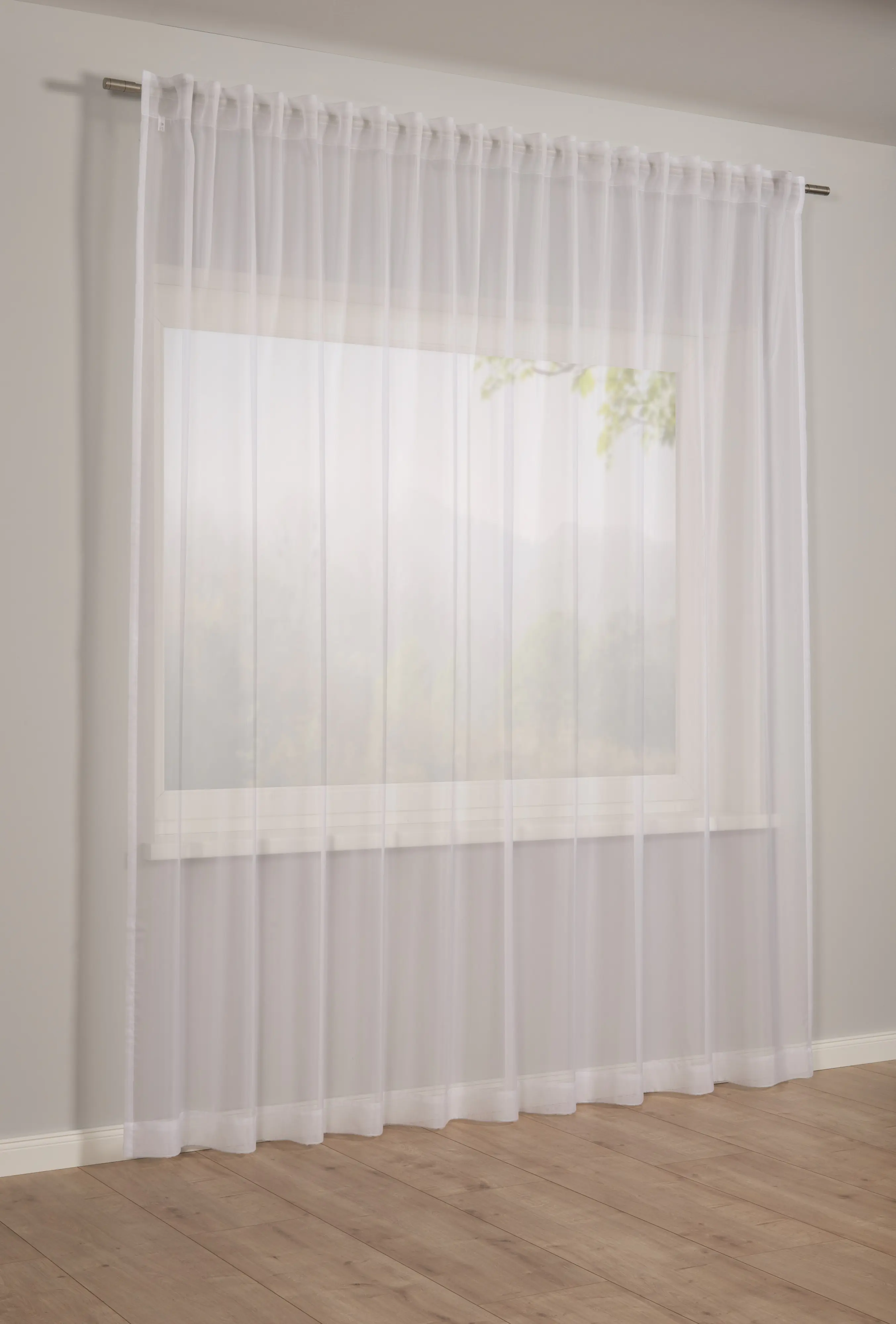 Gardine Store Voile weiß 450 x 245 cm  