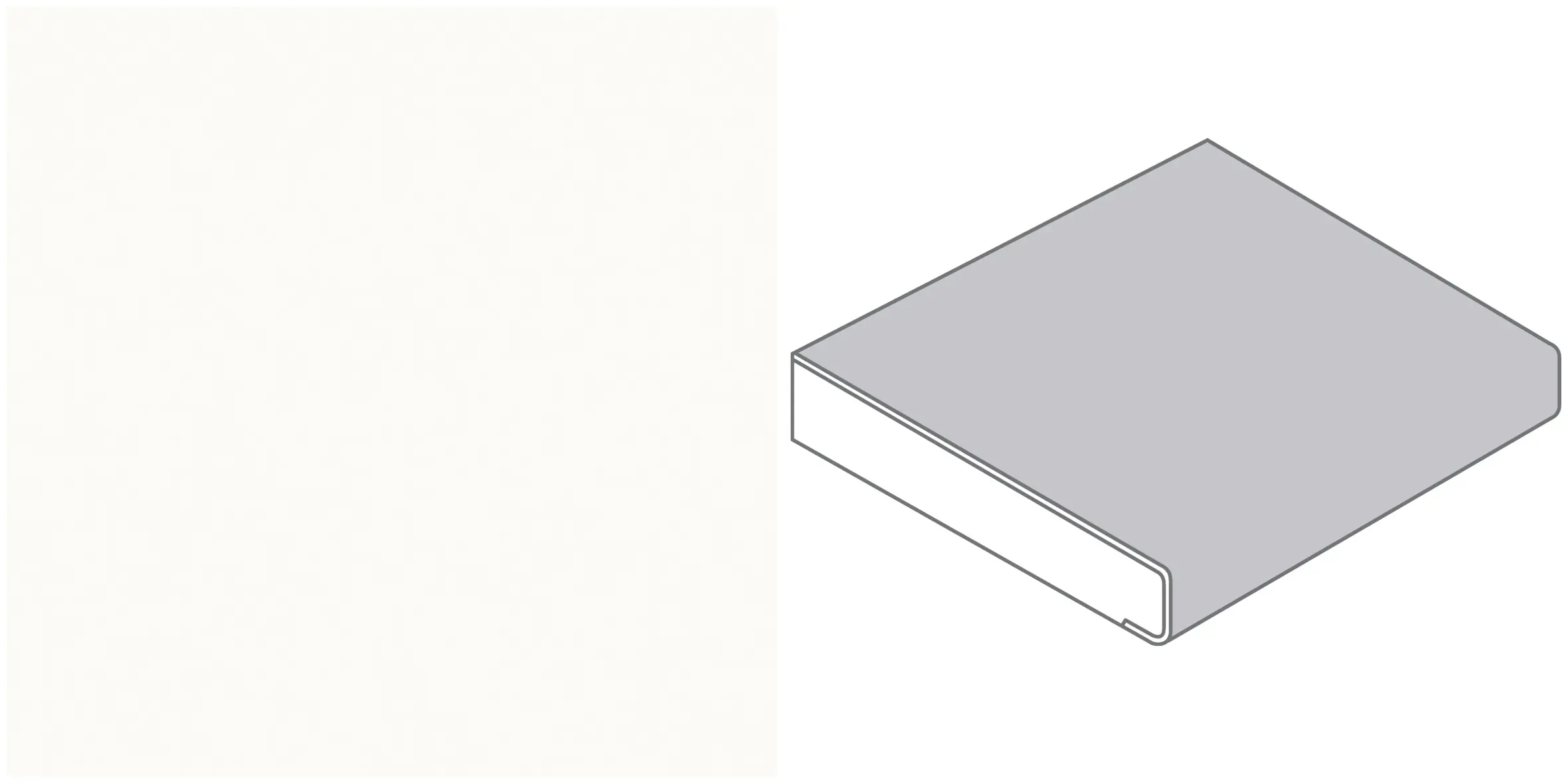 Getalit Fensterbank Holz InForm A252Cr 410 x 25 x 2,28 cm weiß