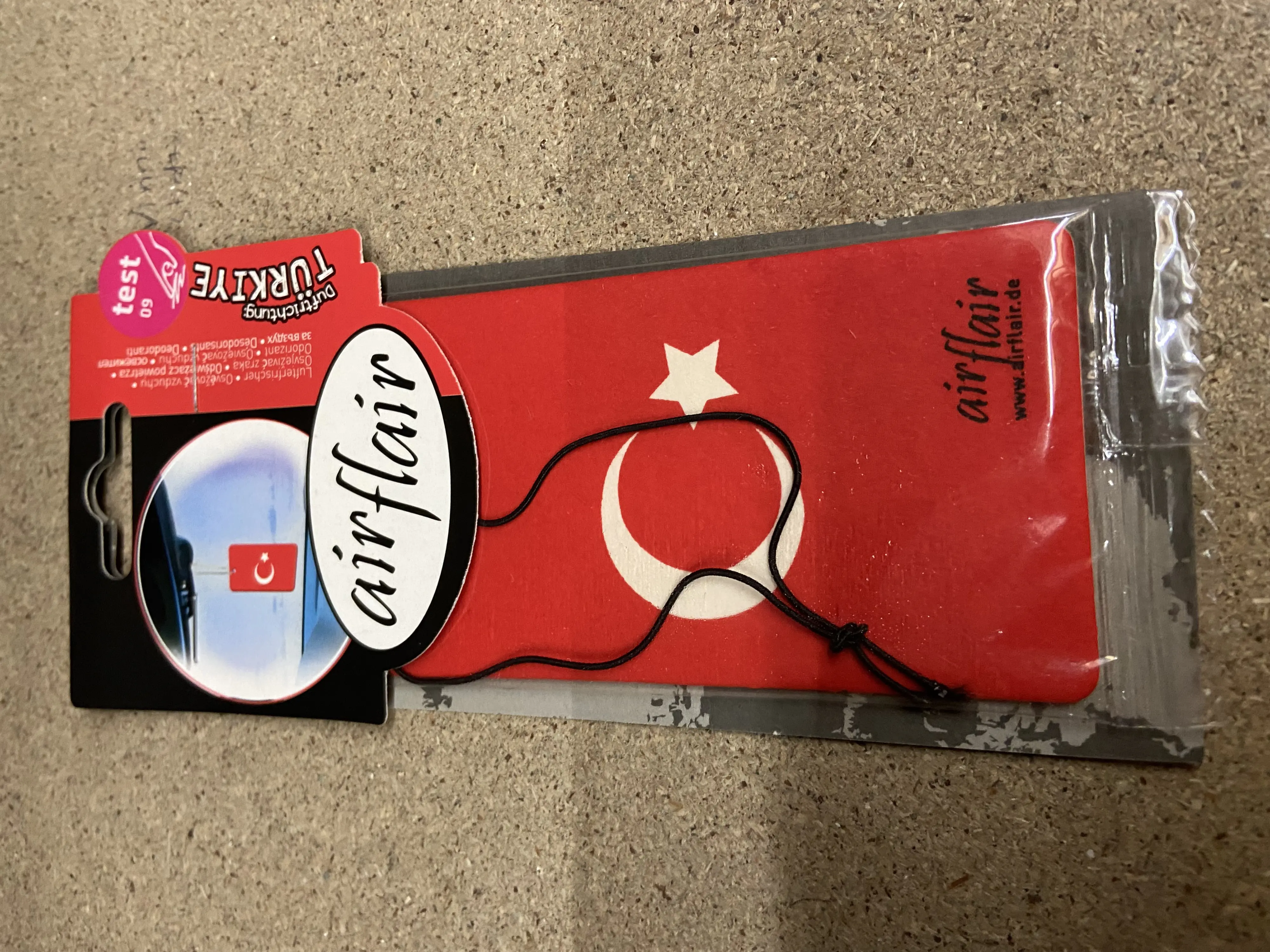 airflair Papierlufterfrischer Flagge Türkei Kirsche