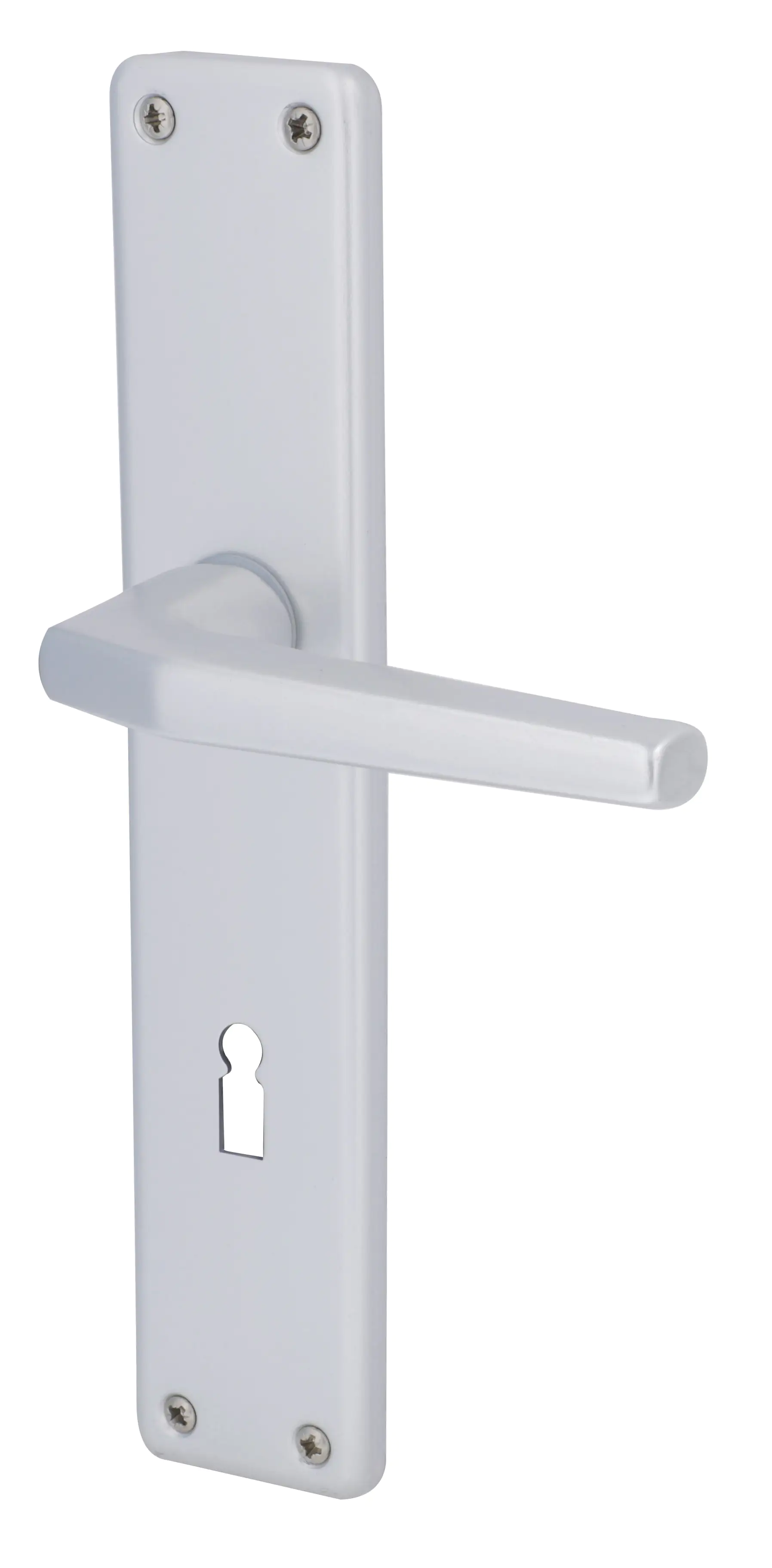Alpertec BB-Langschildgarnitur Tanja Aluminium F1 silber eckig