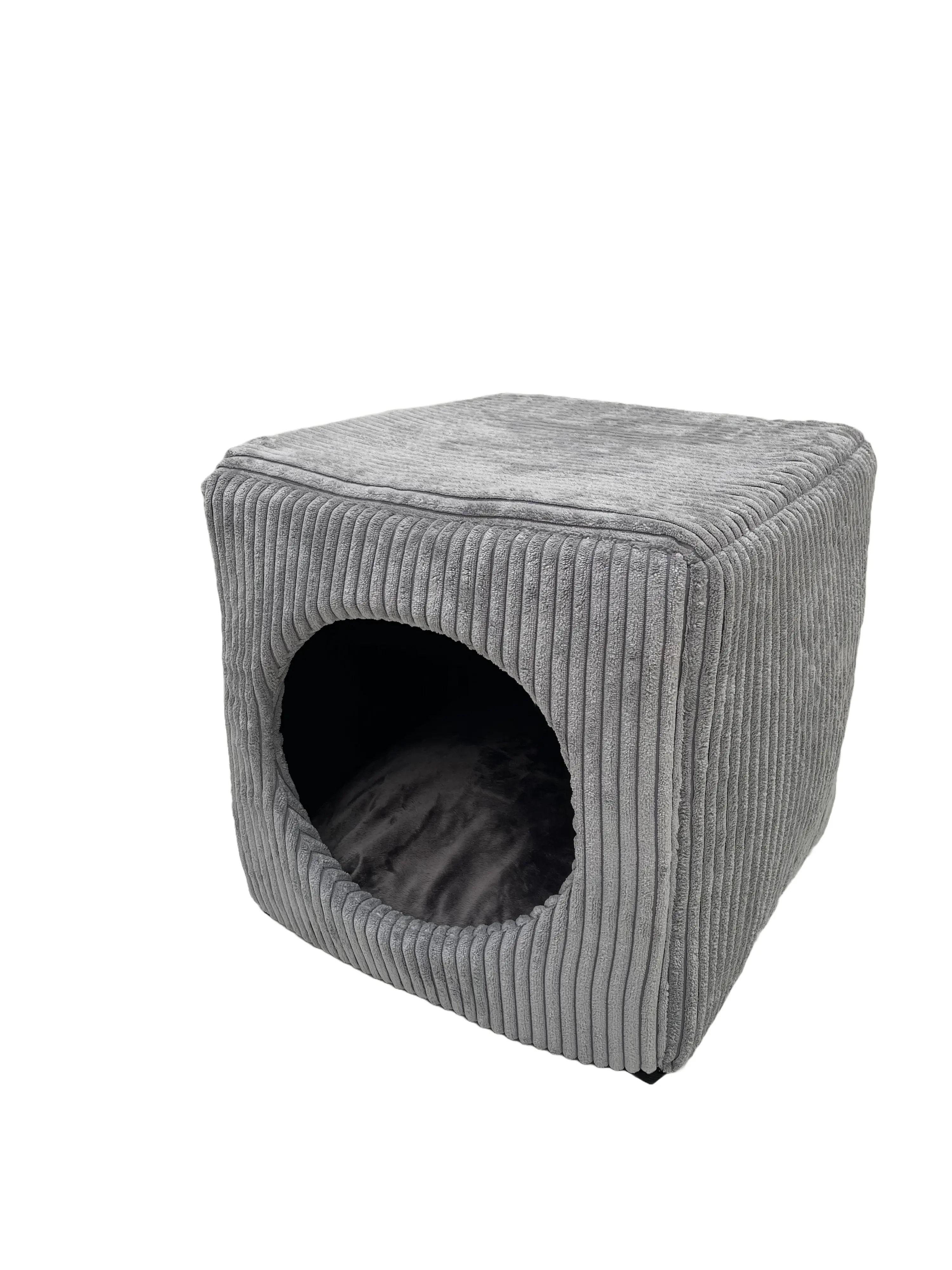 Lebon Katzenhöhle Cubo 40 x 40 cm silber