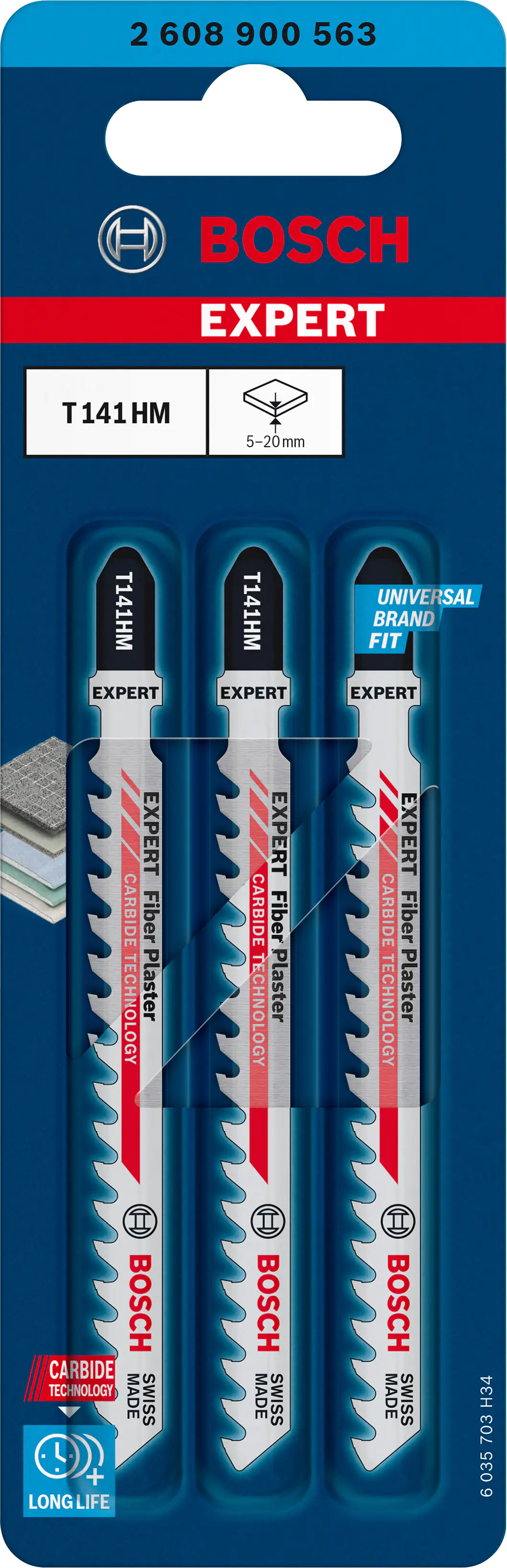 Bosch Expert Stichsägeblatt T141 HM 3 Stück