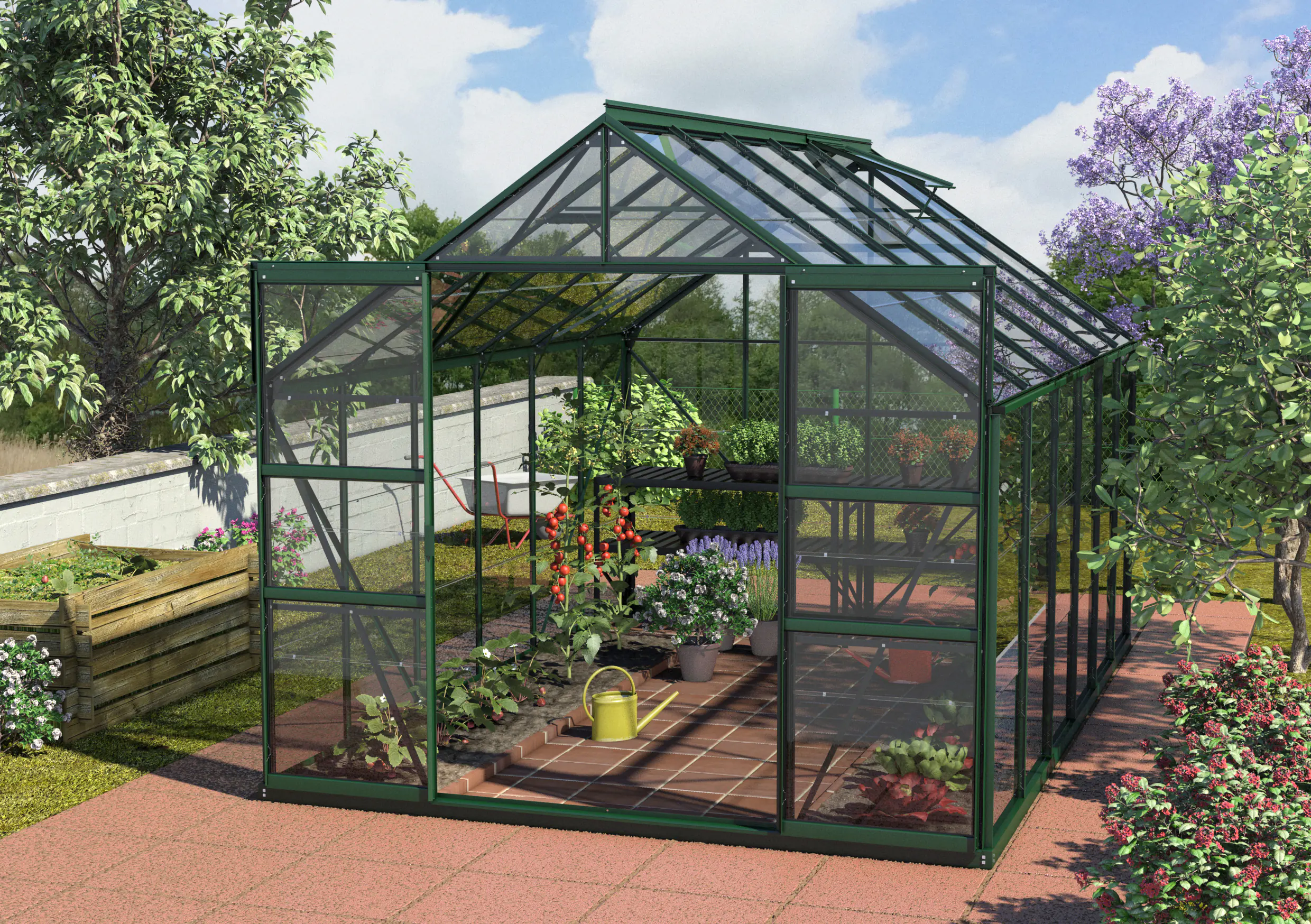 Vitavia Gewächshaus Mars 9900 254 x 379 cm 3 mm ESG
